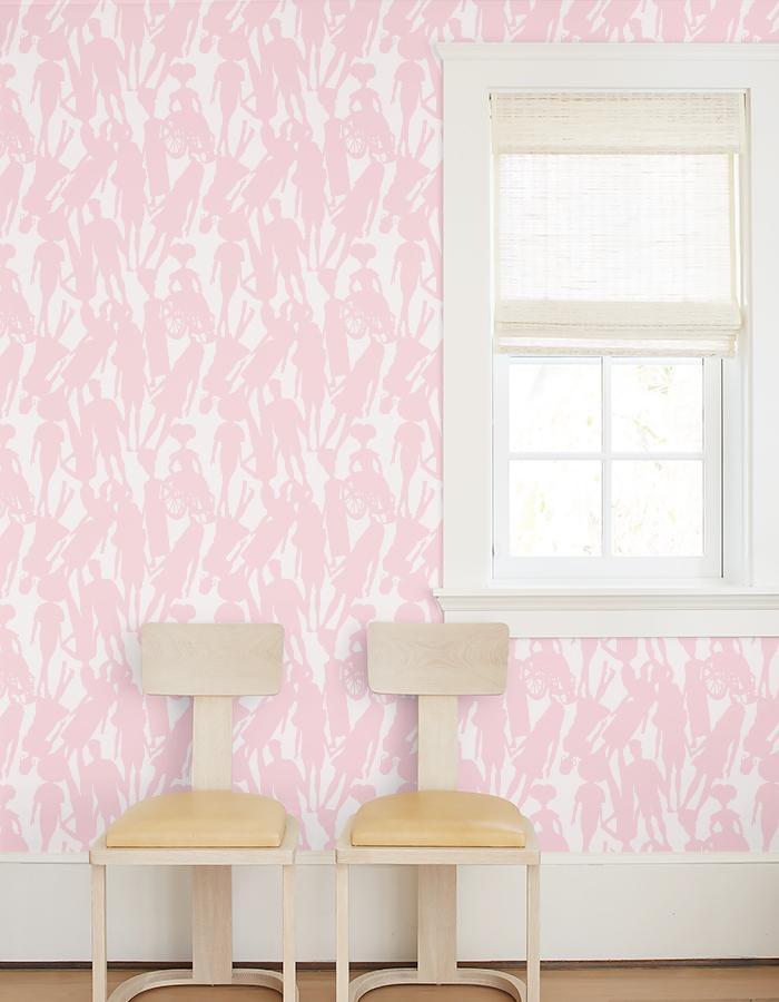 Barbie™ Pink Fashionistas™ Silhouettes Wallpaper - Perfect for Girls' Bedrooms, Playrooms & Barbie-Themed Decor