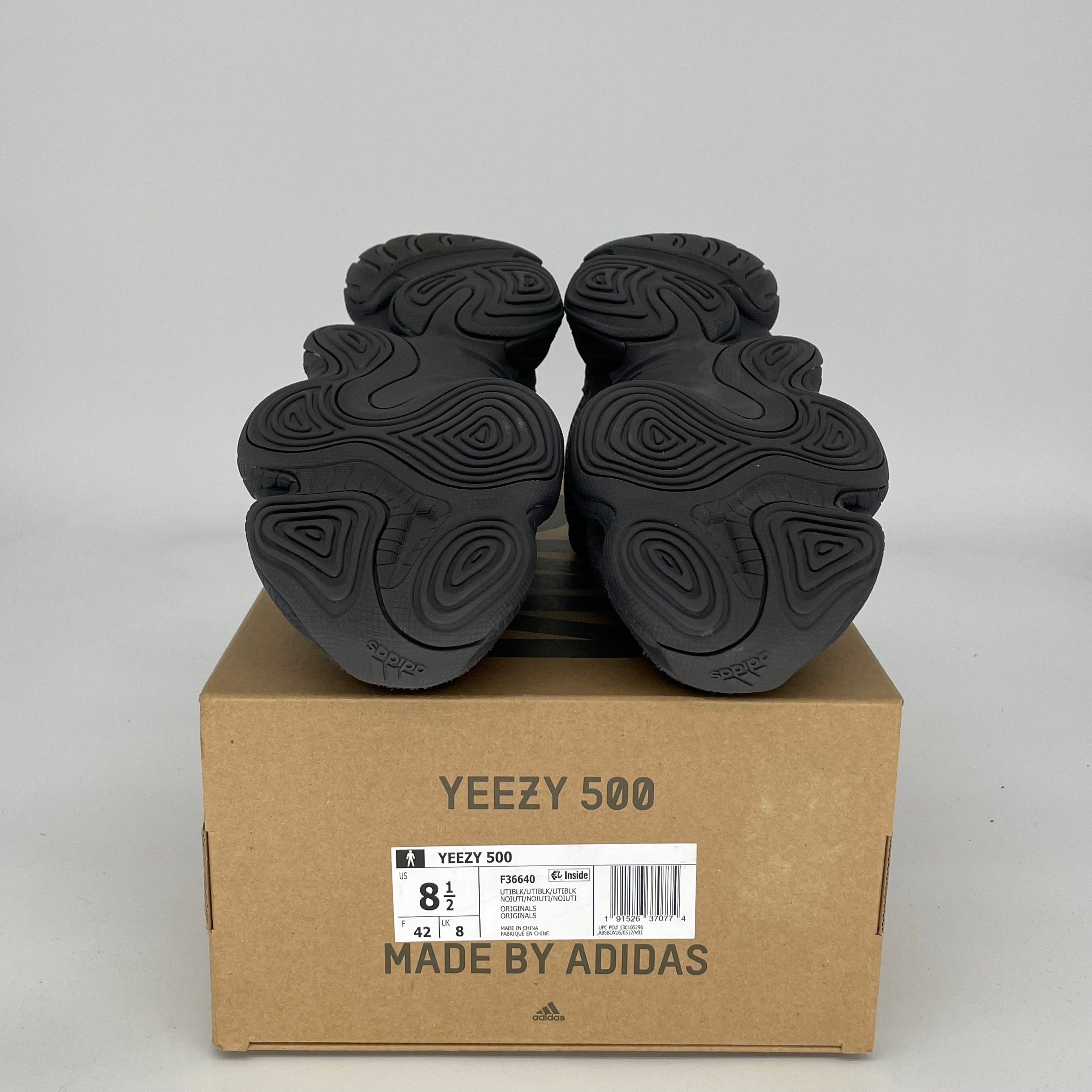 Adidas Yeezy 500 Utility Black Men's Sneakers Size 8.5 - F36640 - Perfect for Casual Wear, Street Style & Gym Workouts