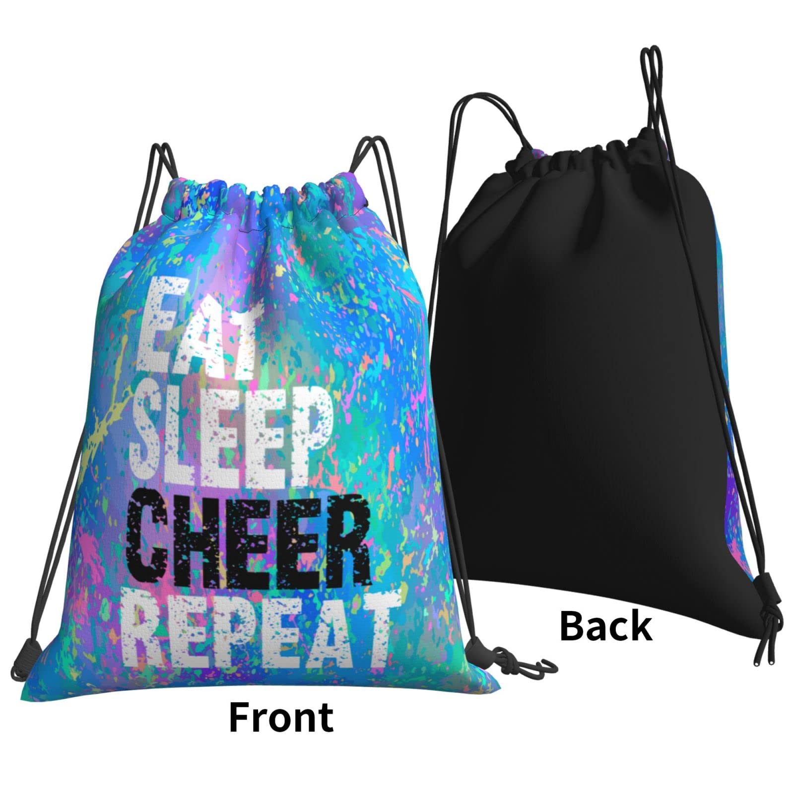 Lightweight Drawstring Backpack - Gym Sackpack for Men & Women - Perfect for Sports, Travel & School - Adjustable Shoulder Straps