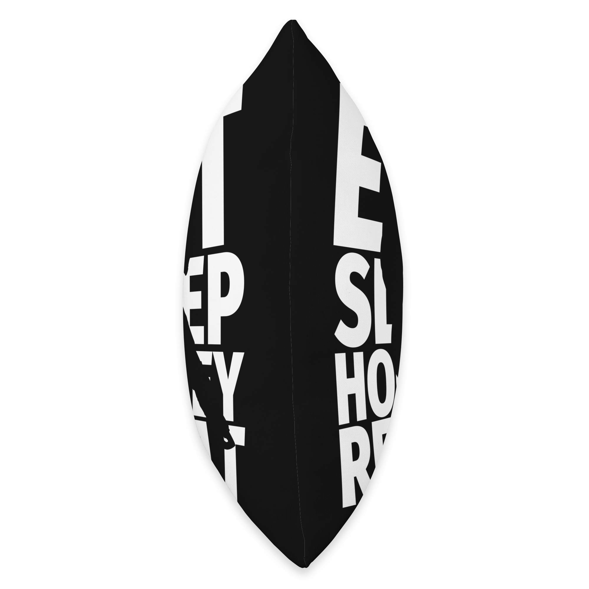 EAT SLEEP HOCKEY REPEAT Throw Pillow - Perfect Hockey Player Gift for Home Decor, Sports Fan Bedroom & Game Room Accessories