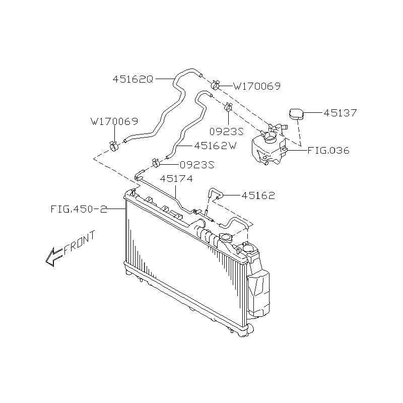 Subaru Coolant Expansion Tank to Overflow Hose Replacement - Compatible with 2015-2021 STI Models | Engine Cooling System Upgrade for Better Performance