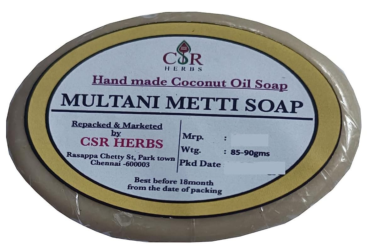 Saara HERBAL FRESH Handmade Natural Soap Bar - Multani Mitti & Nalangumavu Combo, 180g (2 x 90g) | Organic, Chemical-Free, Vegan Bath Soap for Sensitive Skin & Daily Cleansing | Perfect for Spa Day, Gift Sets & Eco-Friendly Home Use