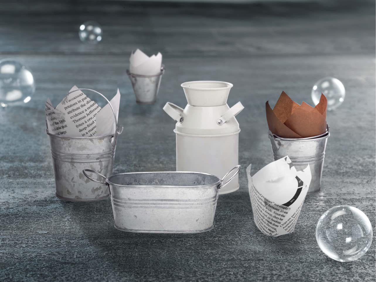 PacknWood 209CPST3M Brown Tulip Baking Cups – 3oz (1.5