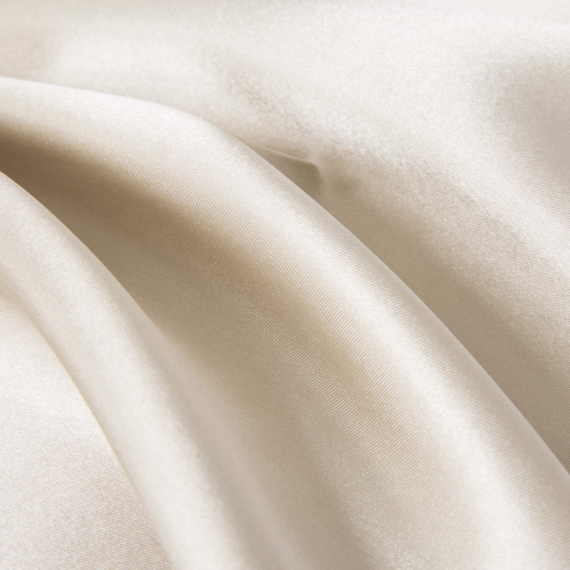 ENETIX Silk Satin Pillowcase for Hair and Skin Care - 2 Pack with Hidden Zipper, Hypoallergenic & Acne-Free Standard Size (50×70cm) Champagne - Perfect for Beauty Sleep, Travel & Sensitive Skin