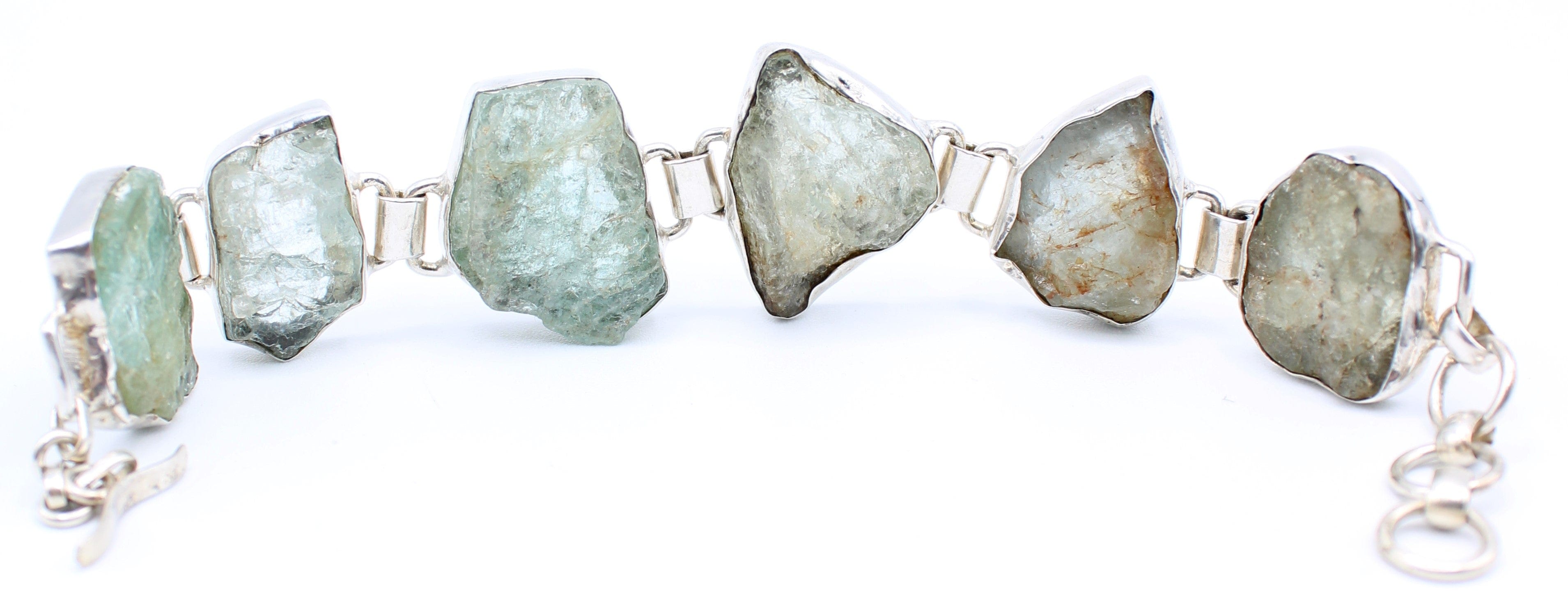 Elegant Aquamarine Sterling Silver Bracelet for Women - Perfect for Weddings, Anniversaries & Everyday Wear