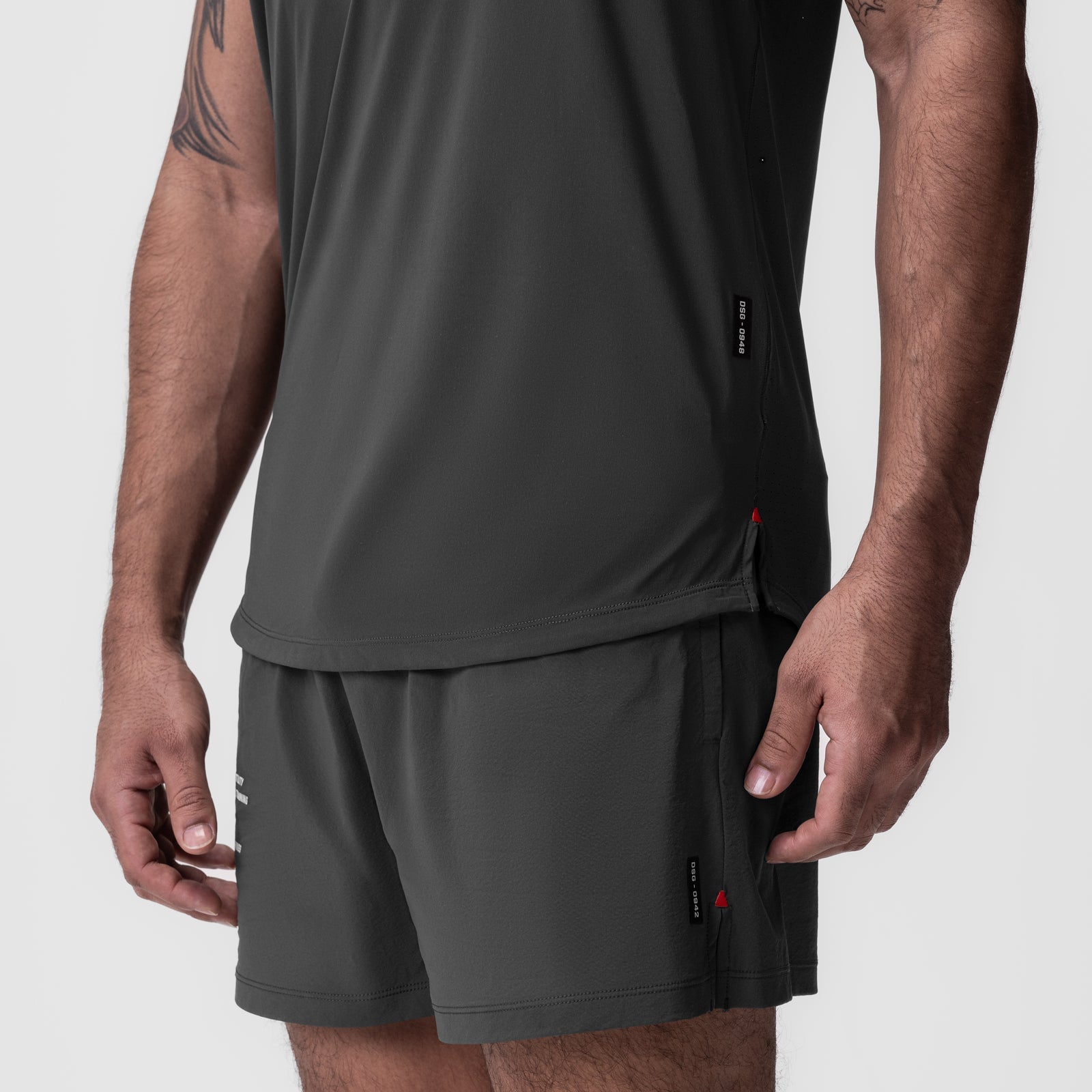 ASRV Men's Laser Vent Established T-Shirt - Breathable Workout & Gym Tee for Running, Training & Active Lifestyle