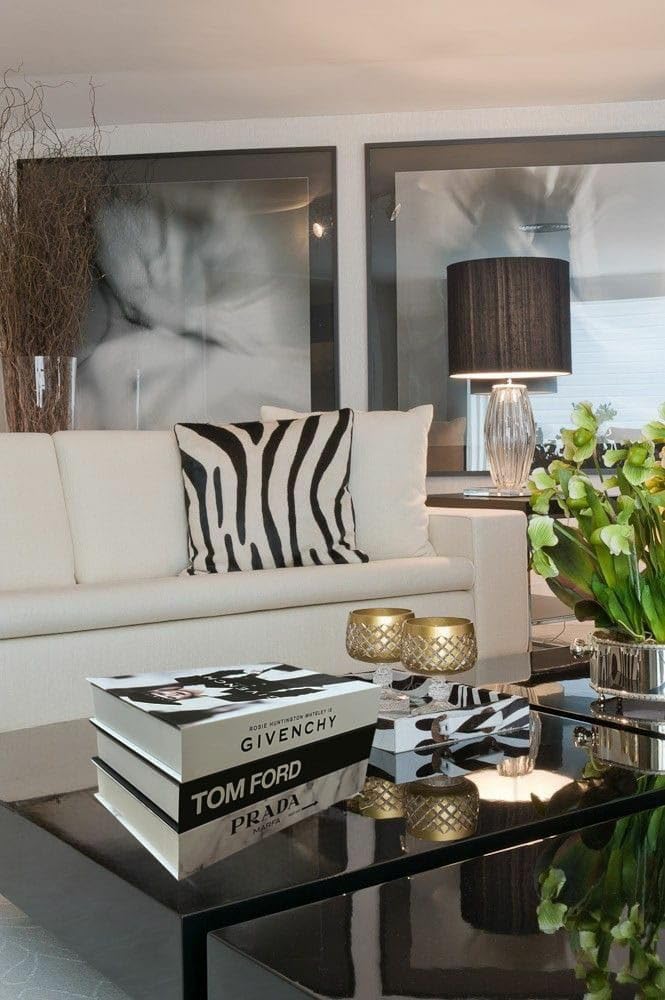 Decorative Faux Books Set of 3 - Modern Hardcover Display Books for Coffee Table, Shelf & Living Room Decor | Stylish Home Accessories for Bookshelf Styling & Interior Design