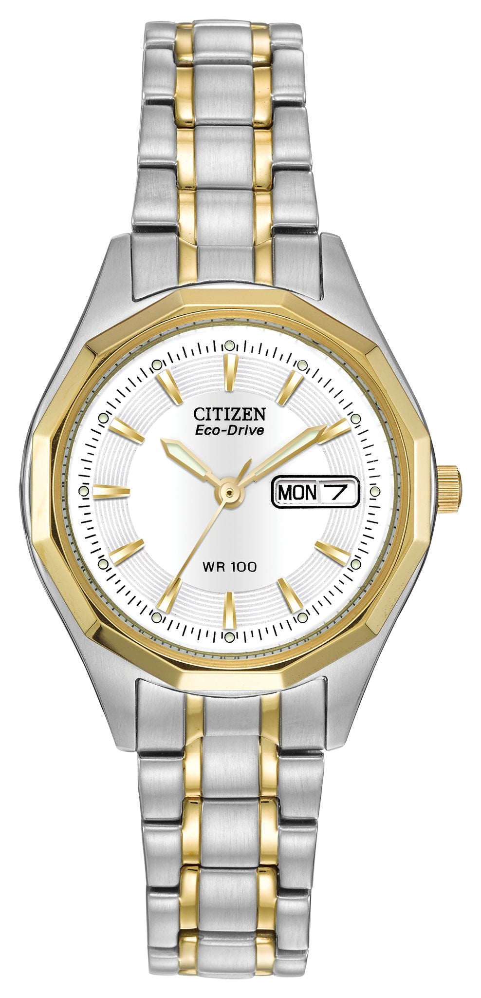 Ladies Two-Tone Citizen Corso Eco-Drive Watch - Solar-Powered Stainless Steel Timepiece for Women - Perfect for Work, Casual & Special Occasions