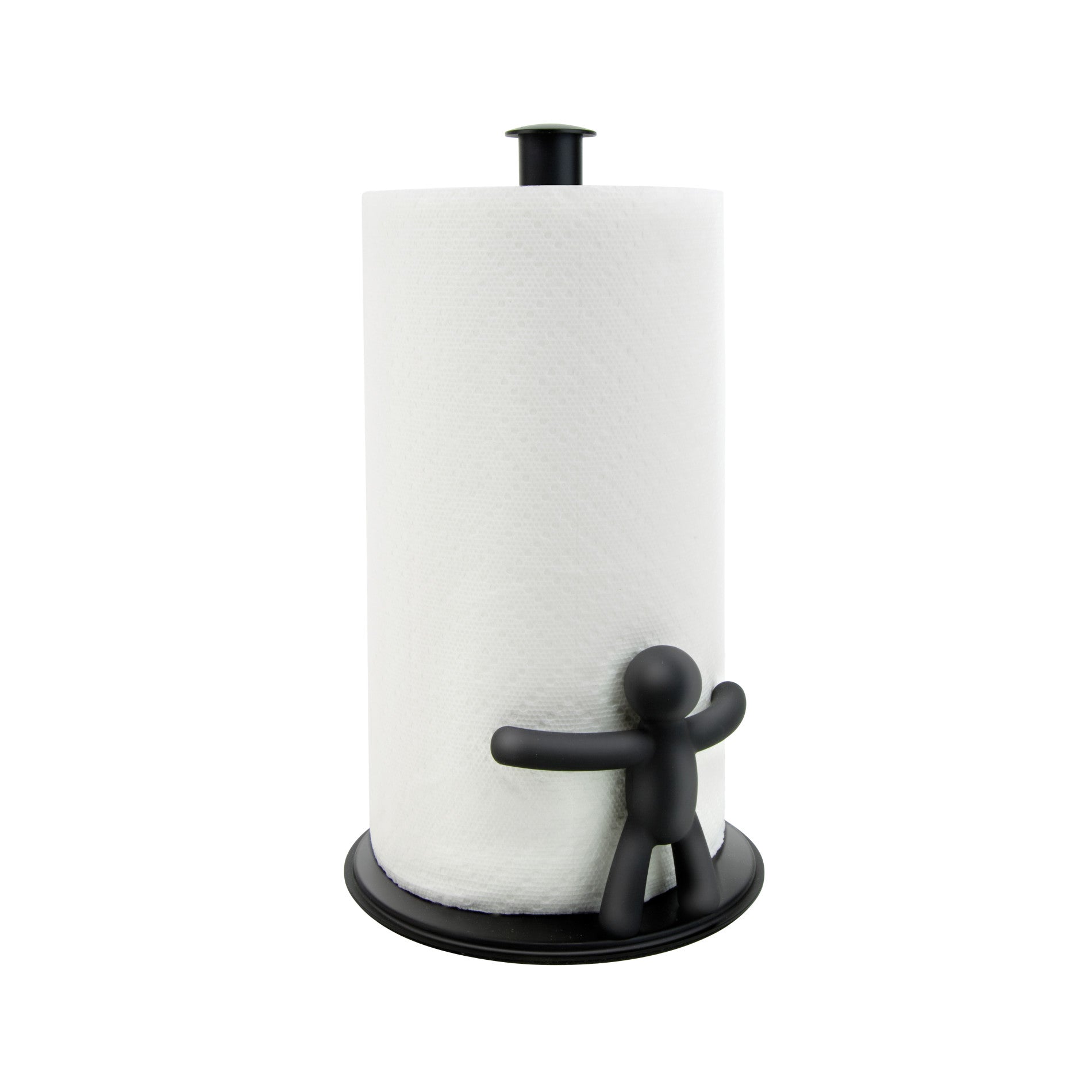 Stainless Steel Buddy Paper Towel Holder - Wall Mount or Under Cabinet - Perfect for Kitchen, Bathroom & Office Organization