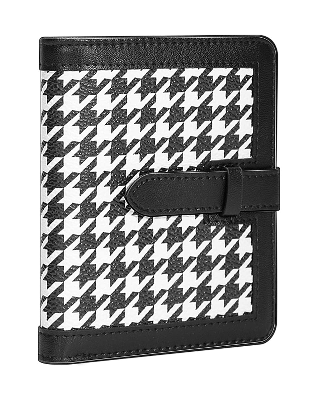 Women's RFID Blocking Leather Card Holder Wallet - Slim Minimalist Design for Credit Cards & ID - Perfect for Travel, Work & Everyday Use (Black)