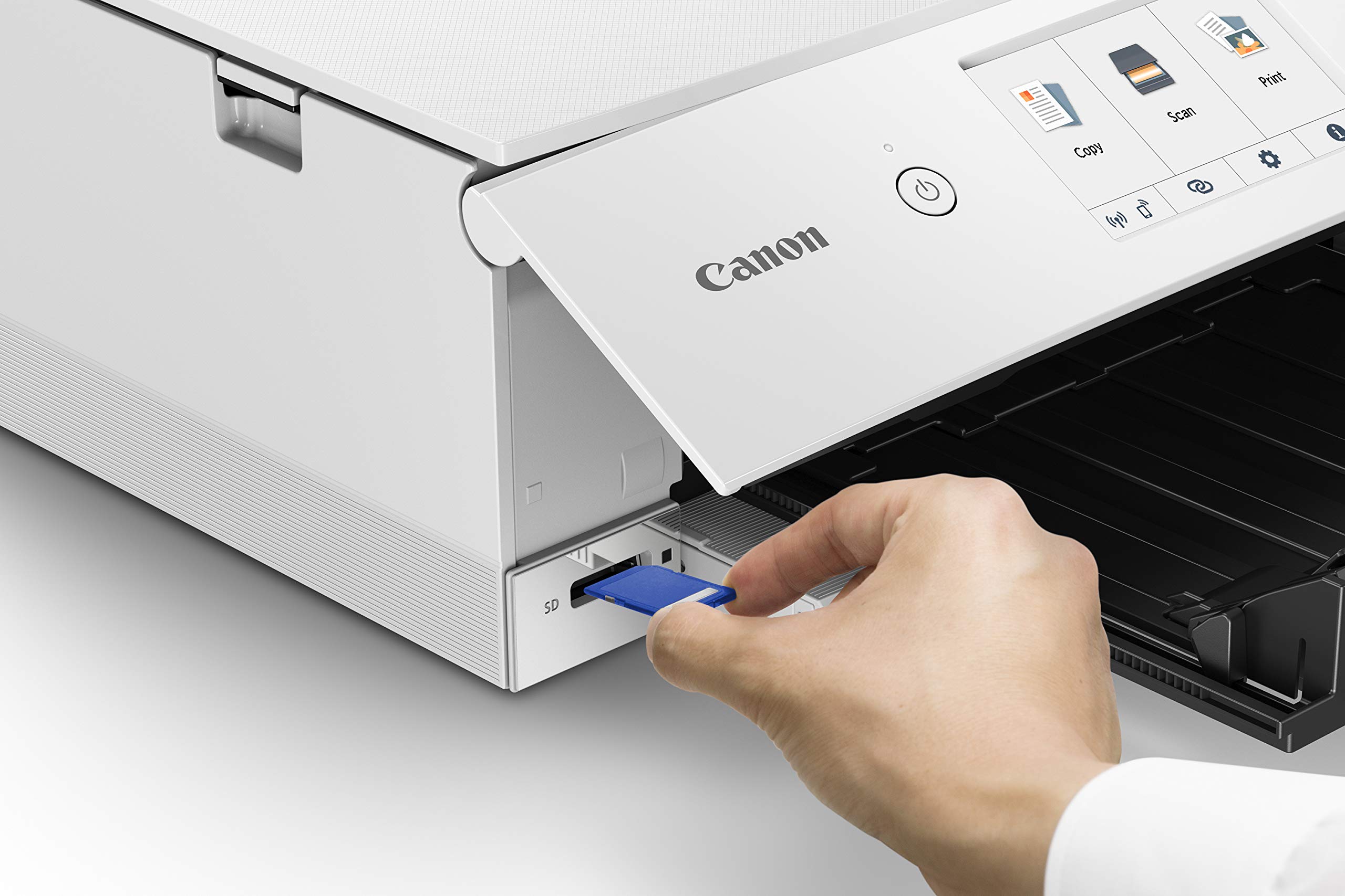 Canon TS8220 Wireless All-In-One Photo Printer with Scanner & Copier | Mobile & Alexa Printing | White | Ideal for Home Office, Photo Printing & Document Scanning