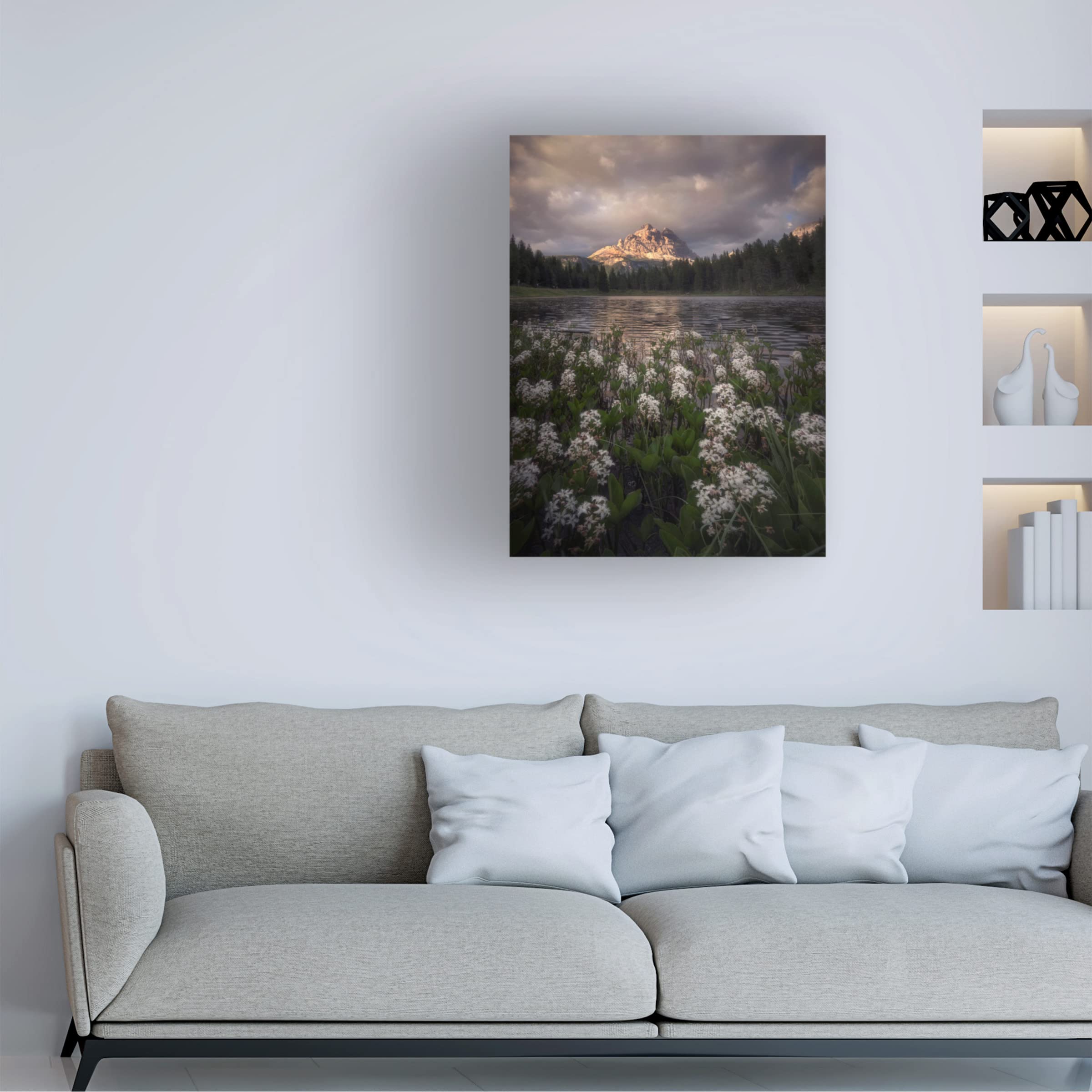 Ricardo Gayan 'Flowering' Canvas Wall Art Print - Modern Botanical Home Decor for Living Room, Bedroom & Office | Trademark Fine Art Collection