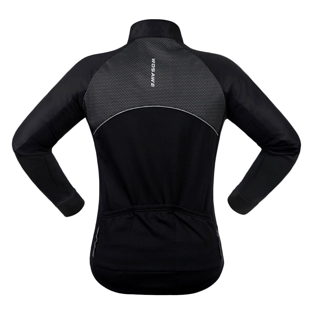 Soft Shell Thermal Fleece Cycling Jacket for Men & Women - Windproof & Breathable Winter Bike Jacket for Outdoor Cycling, Running & Hiking