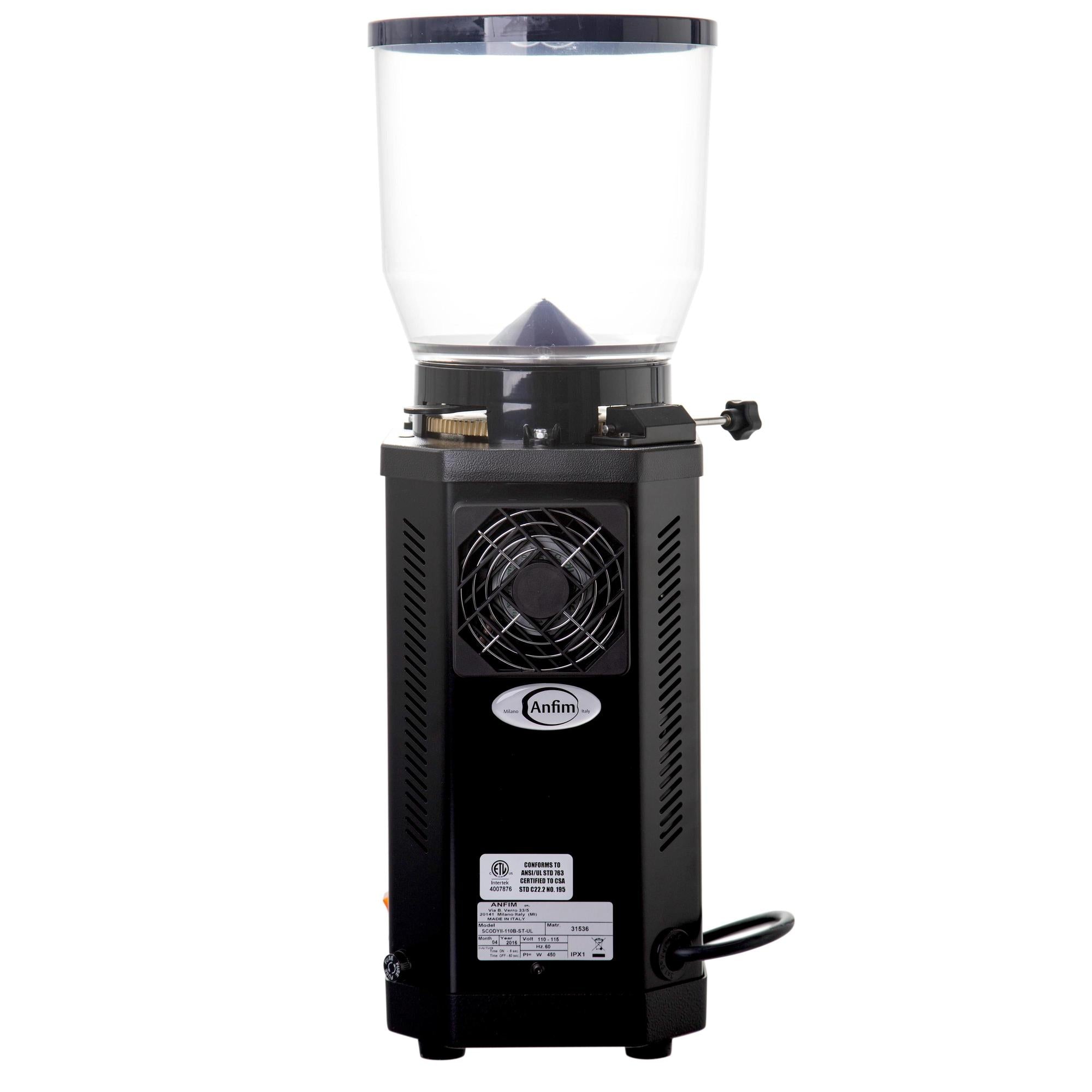 Anfim Scody II Commercial Coffee Grinder - Professional Espresso Grinder for Cafes & Restaurants | Perfect for Fresh Coffee Beans & Espresso Brewing