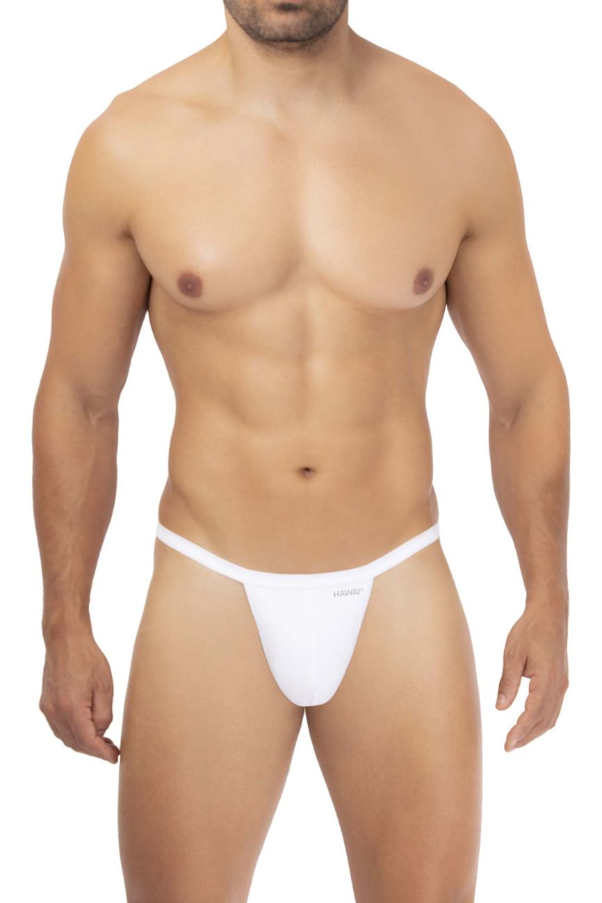 Hawai Microfiber G-String Thong Underwear for Women - Comfortable Seamless White Panties (Style 42317) | Perfect for Yoga, Workout & Everyday Wear