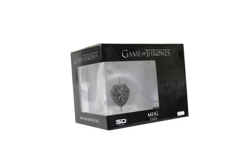 Game of Thrones Lannister Metallic Logo Crystal Beer Stein Mug - Official Licensed Collectible Cup for GOT Fans, Medieval Themed Parties & Home Bar Decor