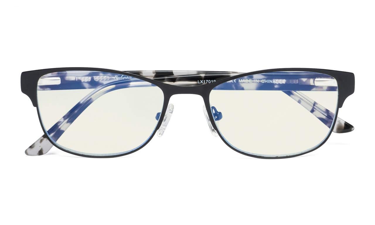 Eyekepper Blue Light Blocking Computer Reading Glasses for Women - Stylish Crystal Frame +1.50 Magnification - Reduce Eye Strain for Office Work & Screen Time