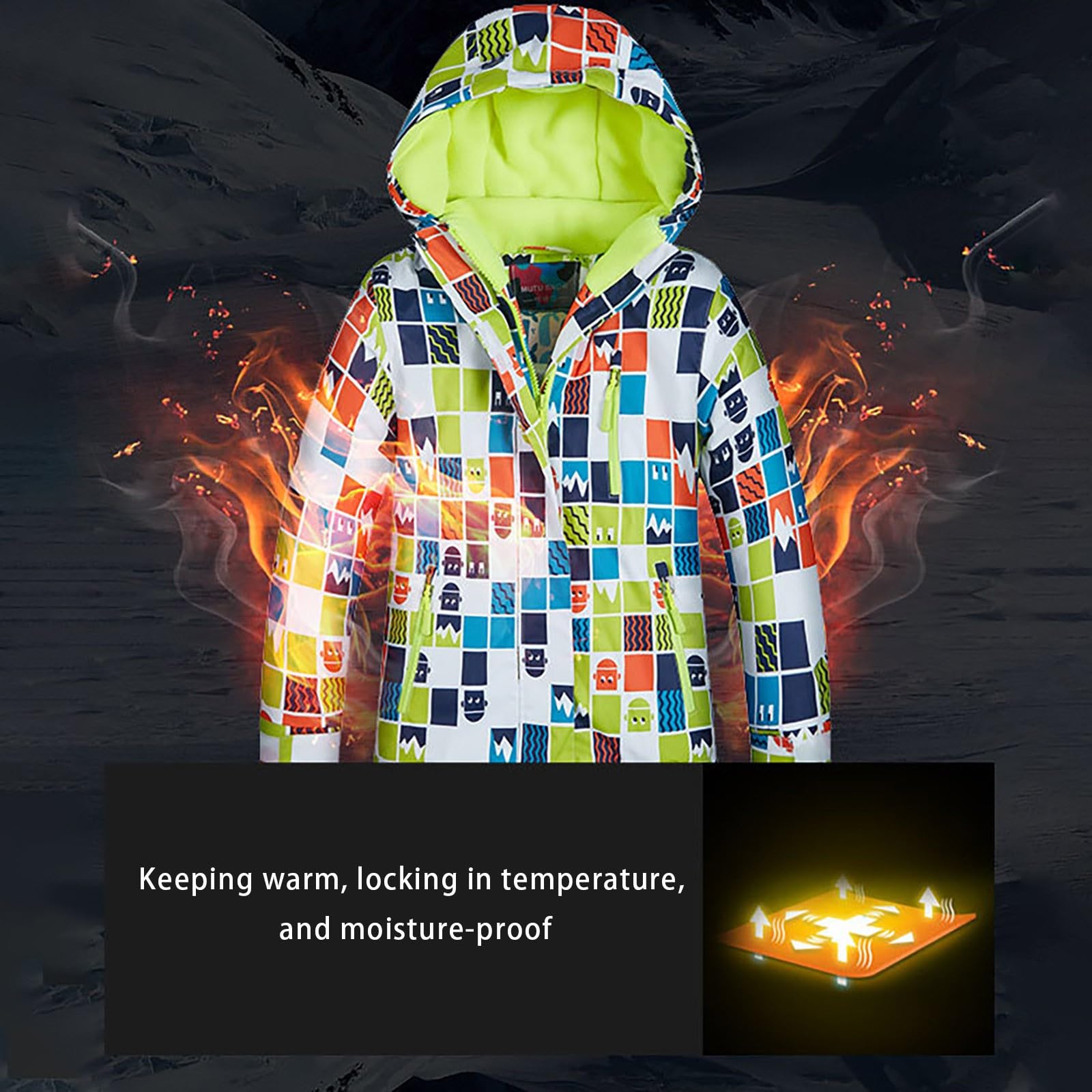 3T Long Sleeve Ski Jacket & Pants Set for Boys & Girls - Windproof Winter Snow Suit (Also Available in 2T) - Perfect for Skiing, Snow Play & Cold Weather Outings