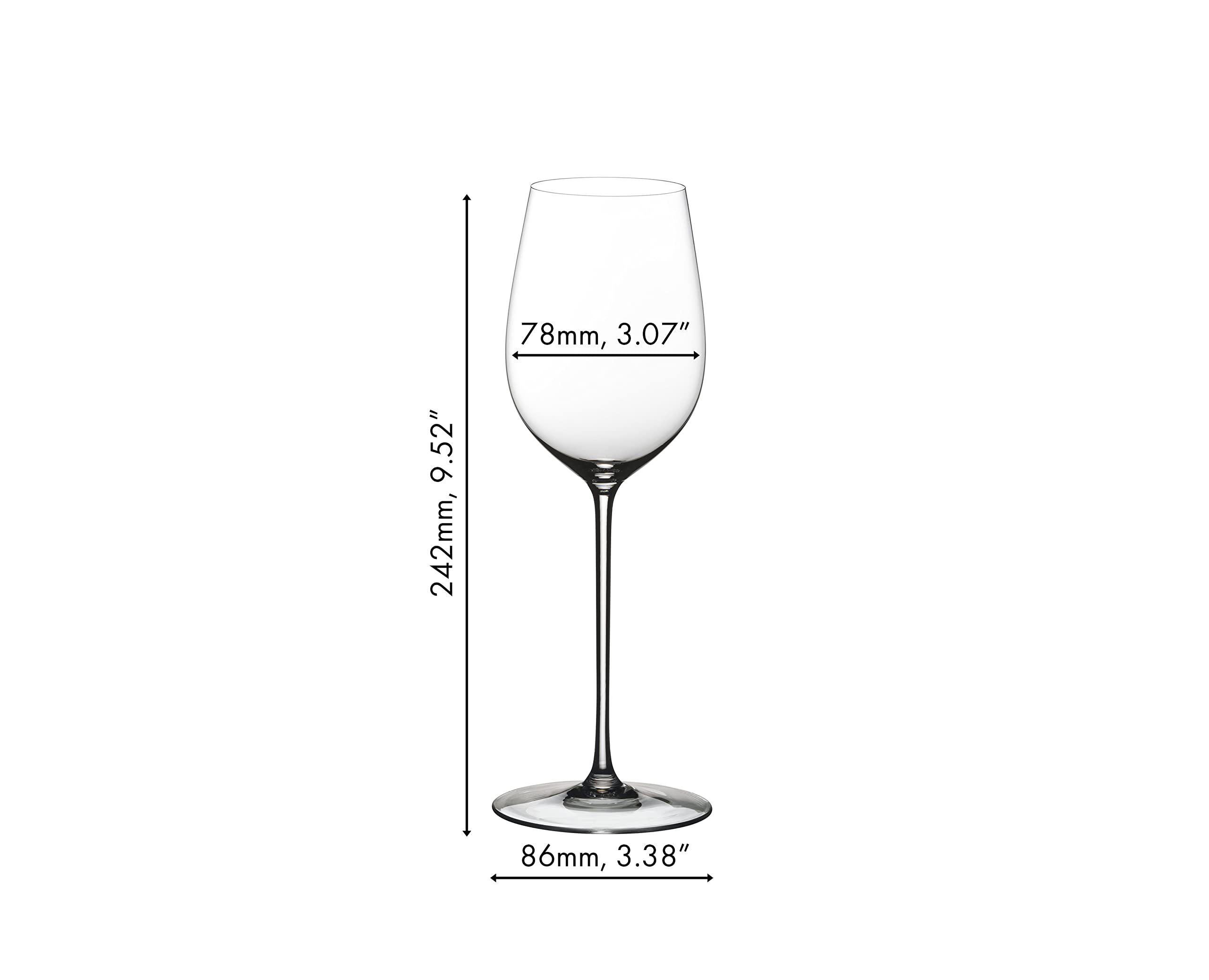 Riedel Superleggero Viognier Chardonnay Wine Glass Set - Premium Crystal Clear White Wine Glasses for Viognier & Chardonnay - Perfect for Fine Dining, Wine Tasting & Elegant Home Entertaining