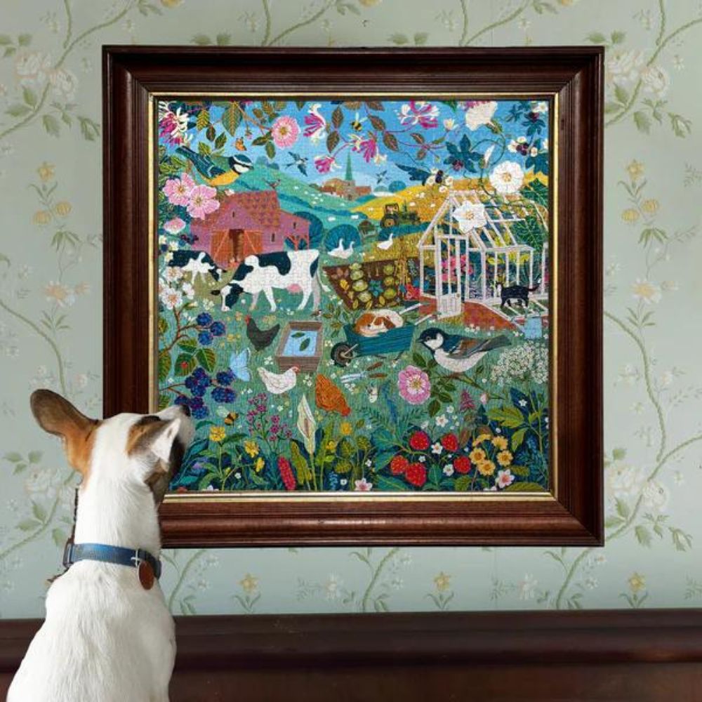 eeBoo 1000 Piece Jigsaw Puzzle - English Hedgerow Landscape - Challenging Adult Puzzle for Home Decor & Relaxation - Perfect for Family Game Nights & Stress Relief