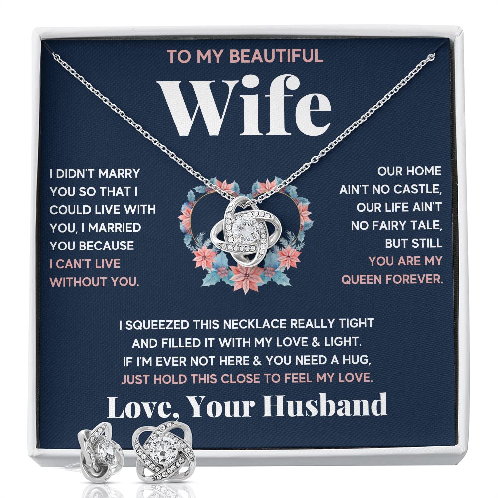 Personalized Romantic Necklace for Wife - Custom Engraved Jewelry Pendant Gift for Birthday, Valentine's Day & Anniversaries | Thoughtful Present from Husband with Elegant Jewelry Box | Perfect for Date Nights, Surprise Proposals & Special Occasions