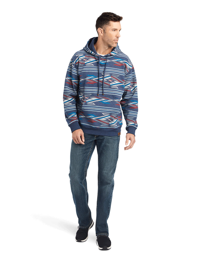Ariat Men's All Over Print Chimayo Hoodie - Multi Print Design for Outdoor Activities & Casual Wear