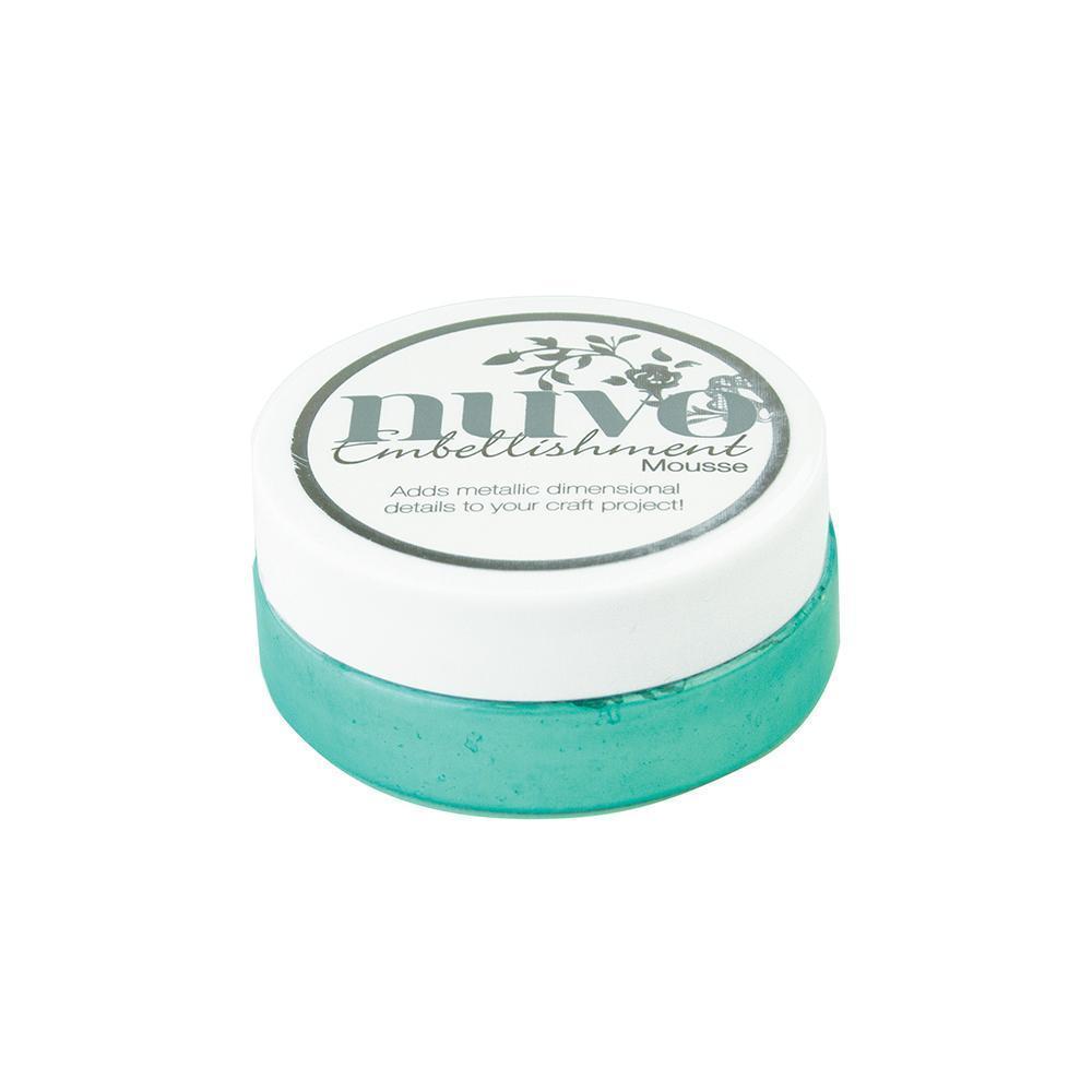 Nuvo Embellishment Mousse - Aquamarine 807n for Scrapbooking, Card Making & DIY Crafts - 3D Foam Adhesive for Paper Projects