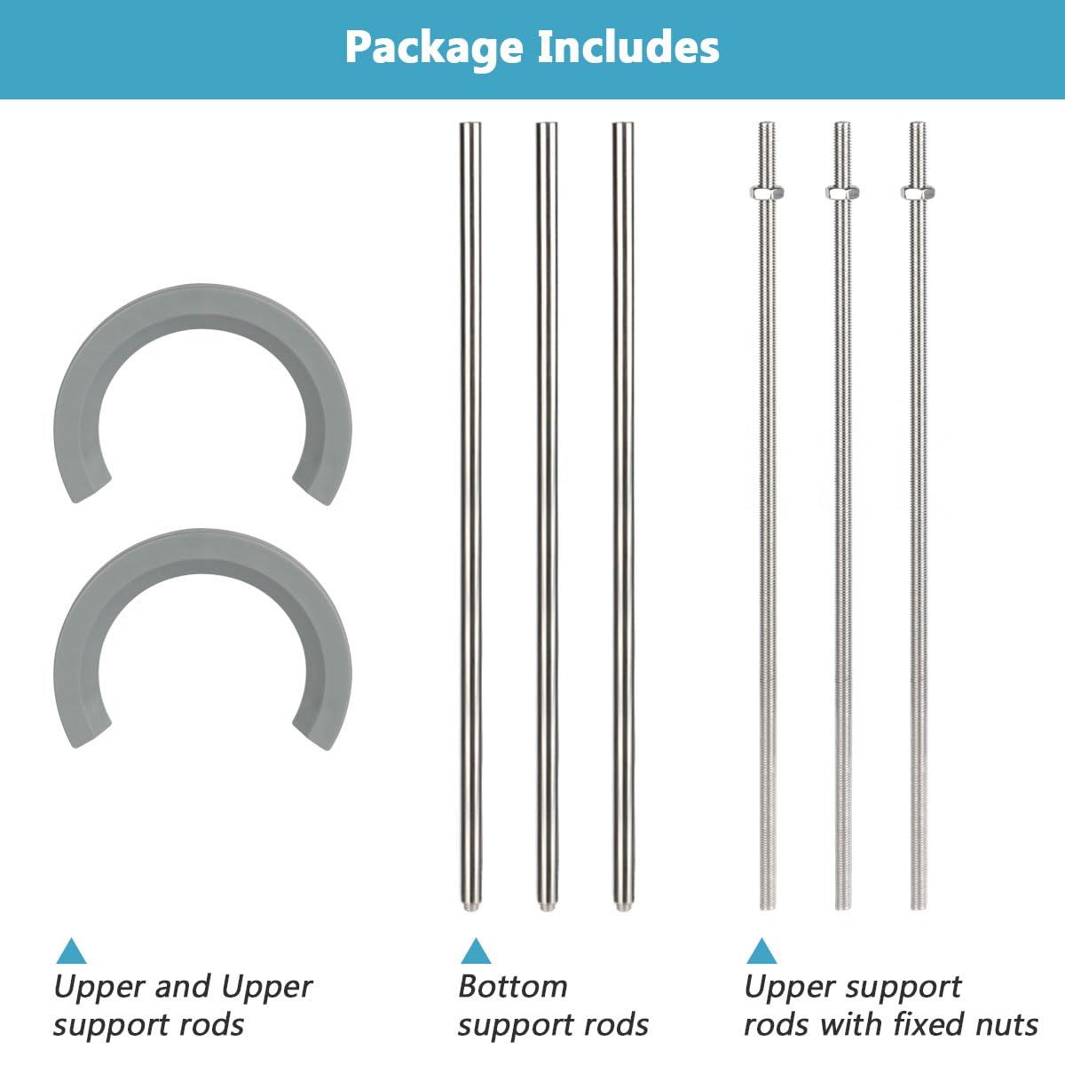 Feeloco Adjustable Undermount Sink Support System - Heavy Duty Stainless Steel Brackets for Kitchen & Bathroom Sinks (15.7-27.5 Inch) - Perfect for DIY Installation and Home Renovation Projects