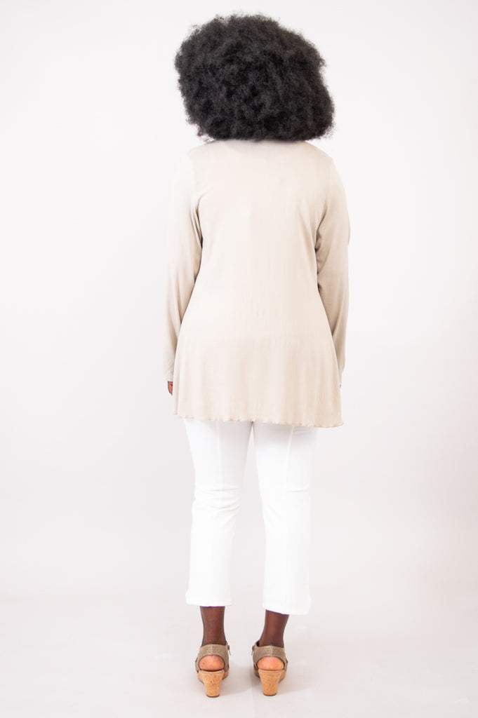 Diana Jacket Women's Lightweight Linen Bamboo Blend Sand Coat - Perfect for Spring & Summer Outdoor Activities