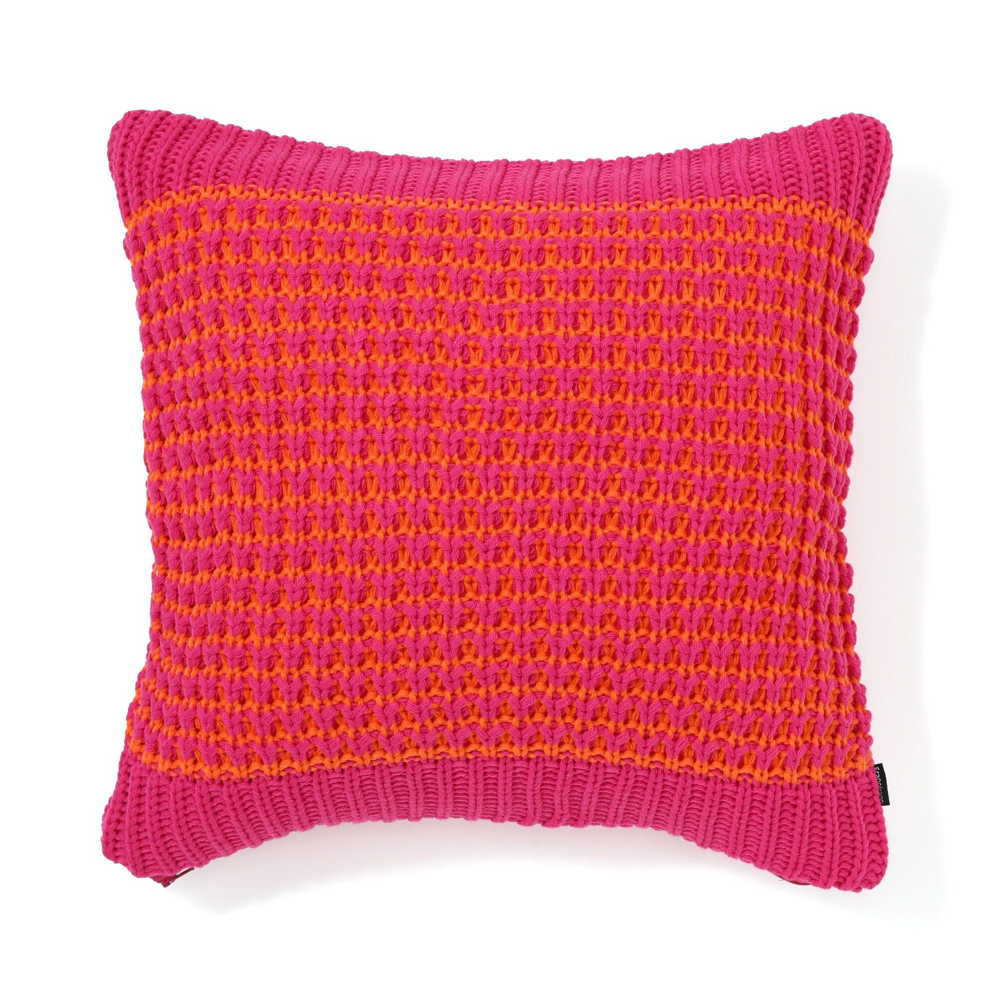 Soft Pink Knit Cushion Cover 18x18 Inches - Cozy Home Decor for Sofa, Bed & Living Room - Machine Washable Throw Pillow Case
