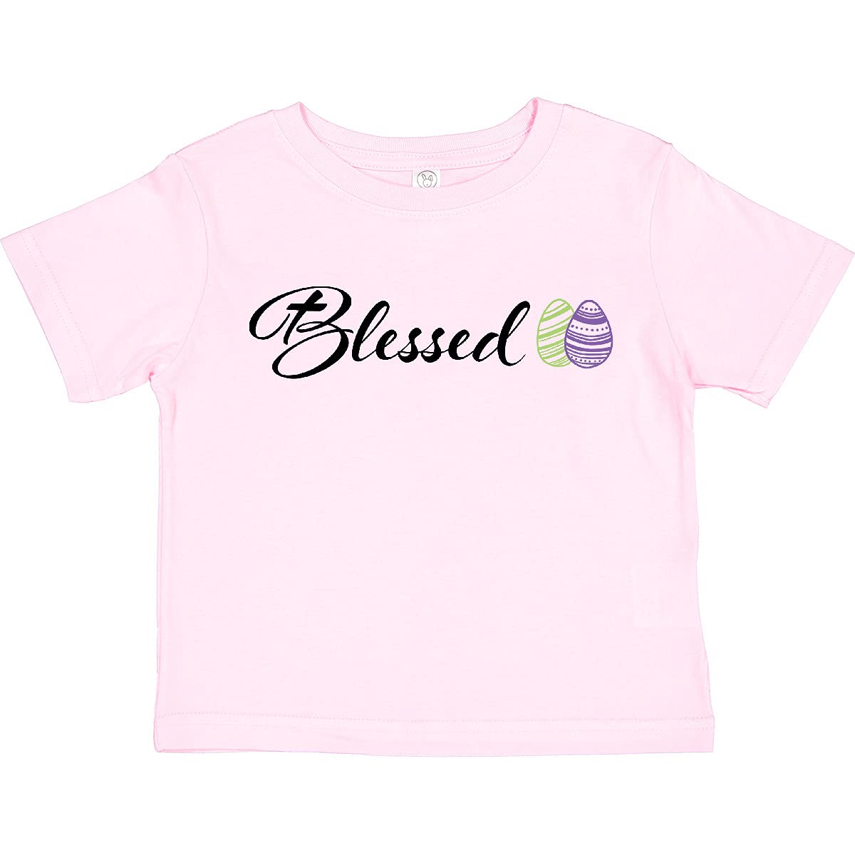 Easter Blessed Toddler T-Shirt - Green & Purple Eggs for Holiday Fun