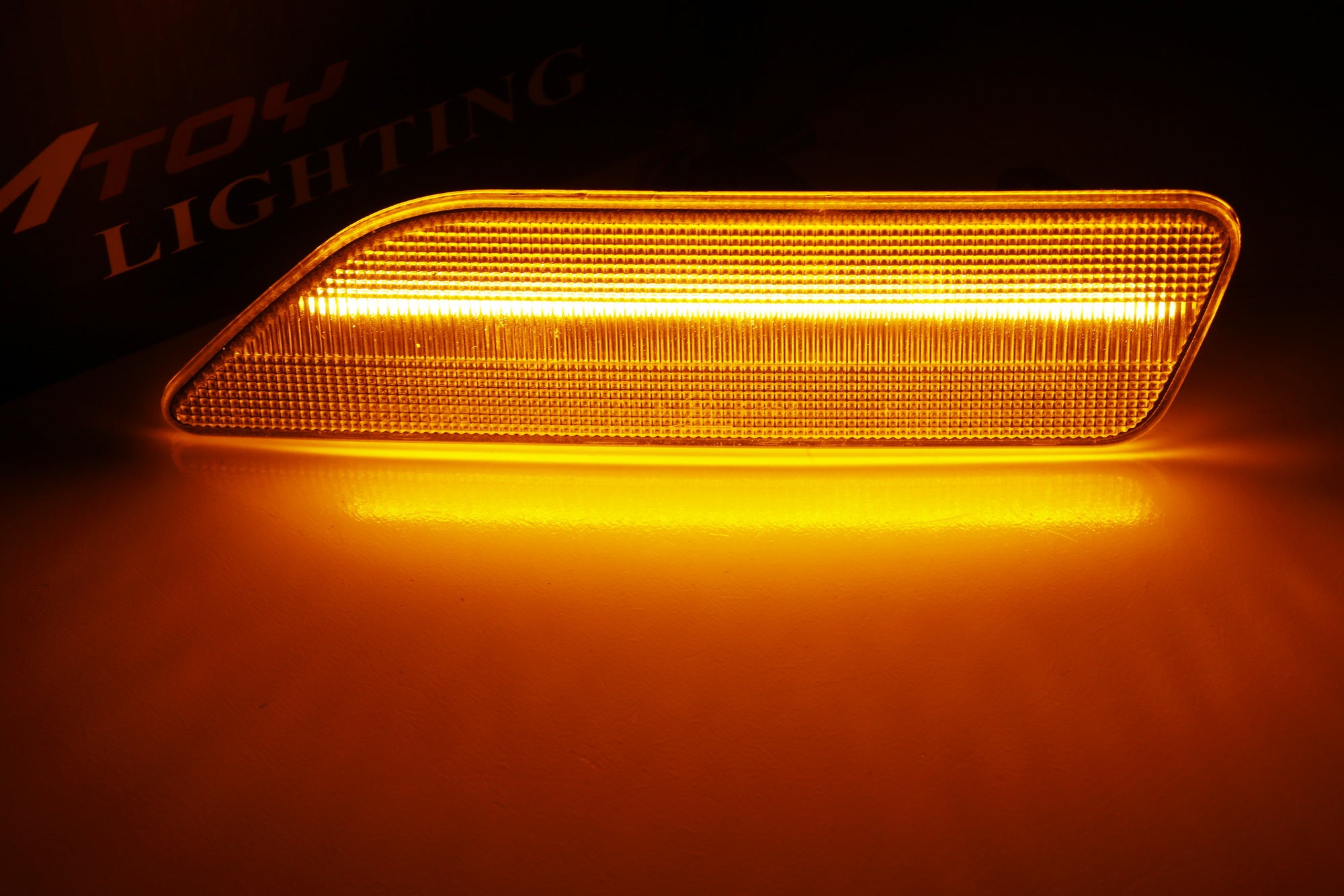 Amber LED Strip Front Side Marker Lights for 2006-2011 Mercedes CLS-Class - Clear Lens, Durable & Bright - Perfect for Night Driving & Custom Car Lighting Upgrades