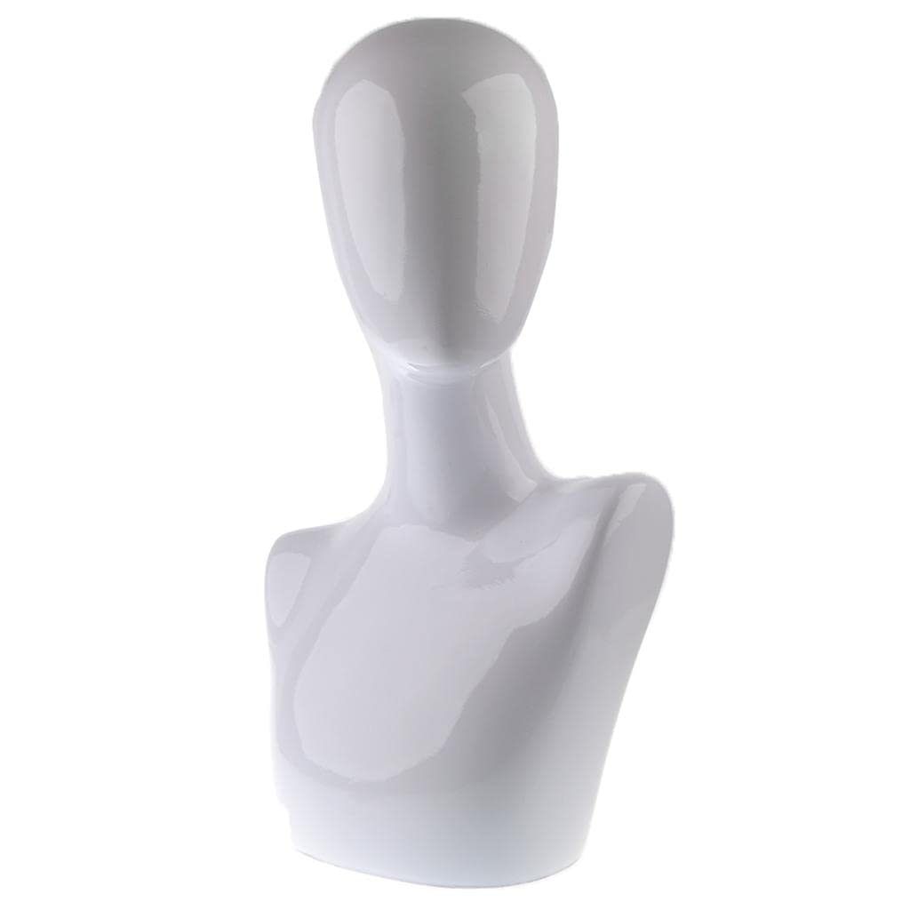 Milageto Female Manikin Head with Wig & Glasses - Adjustable Hat Display Stand for Salon, Barber Shop, and Cosmetology Training - Perfect for Hairstyling Practice, Wig Styling, and Accessory Display