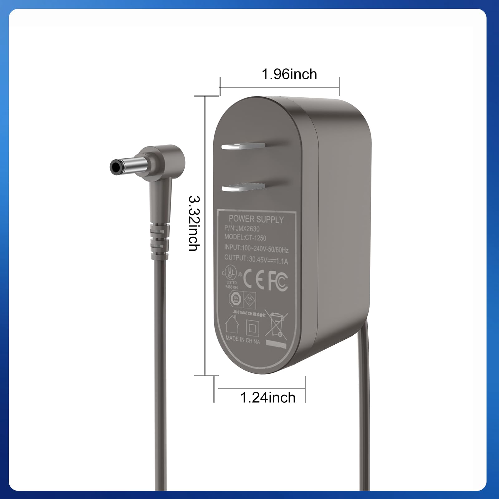 30.45V Replacement Charger for Dyson V10 V11 V12 V15 Cordless Vacuum Cleaner - Compatible with SV12 SV14 Adapter Power Supply - Fast Charging for Home & Office Cleaning