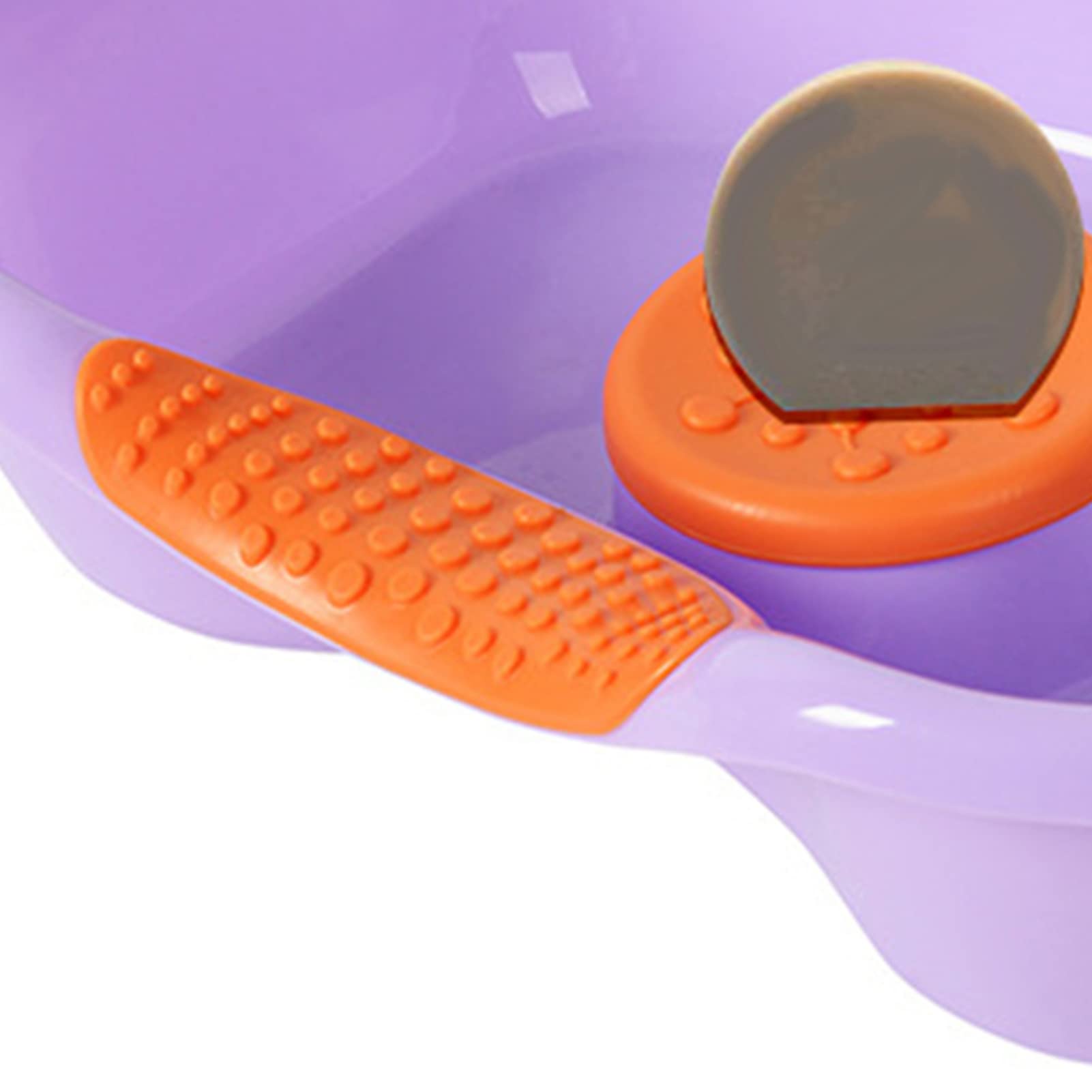 Portable Shampoo Hair Washing Basin with Horizontal Drain - Foldable Shampoo Sink Tub for Bedridden Patients, Elderly & Pregnant Women (Purple) - Perfect for Home Care, Hospitals & Postpartum Recovery