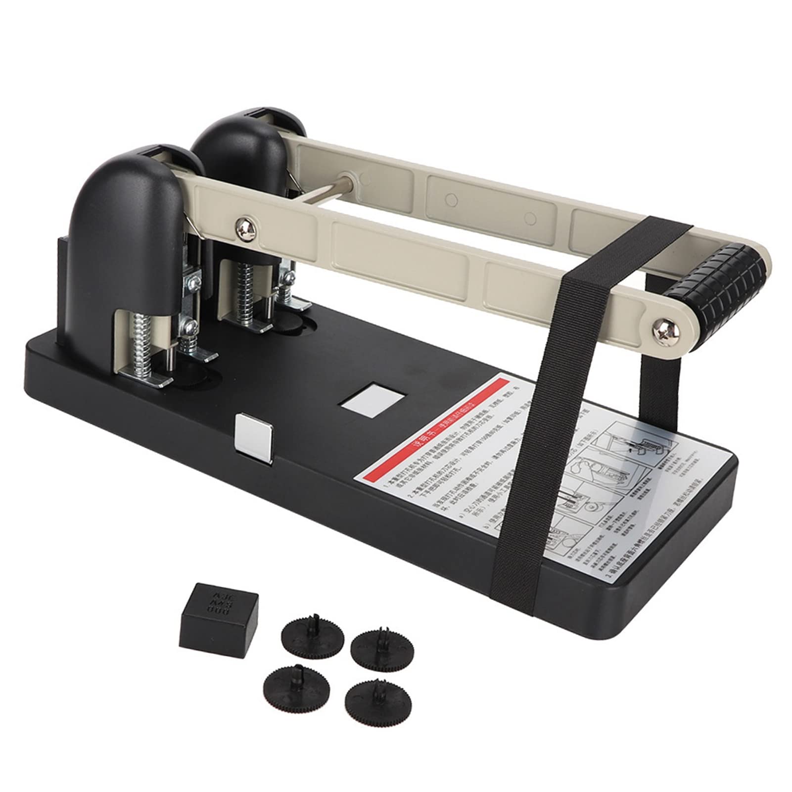 Agatige 2-Hole Paper Punch - Heavy Duty 150 Sheet Capacity Manual Hole Puncher for Office, School & Studio - Effortless Paper Punching for Binders, Reports & Filing Documents