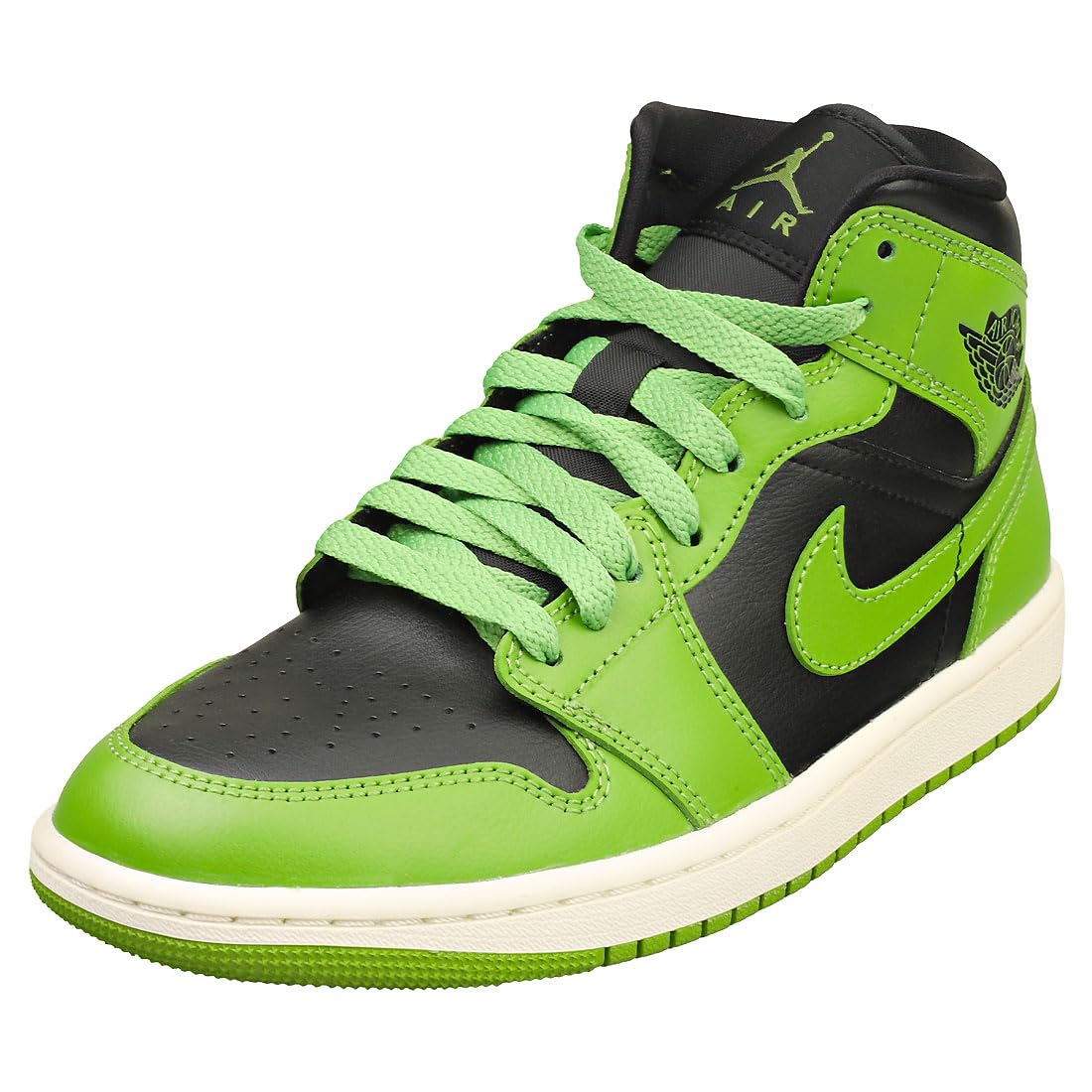 Women's Air Jordan Retro 1 Mid 'Altitude Green' Basketball Shoes - Size 5.5 | BQ6472-031 | Streetwear & Casual Fashion Sneakers for Everyday Wear