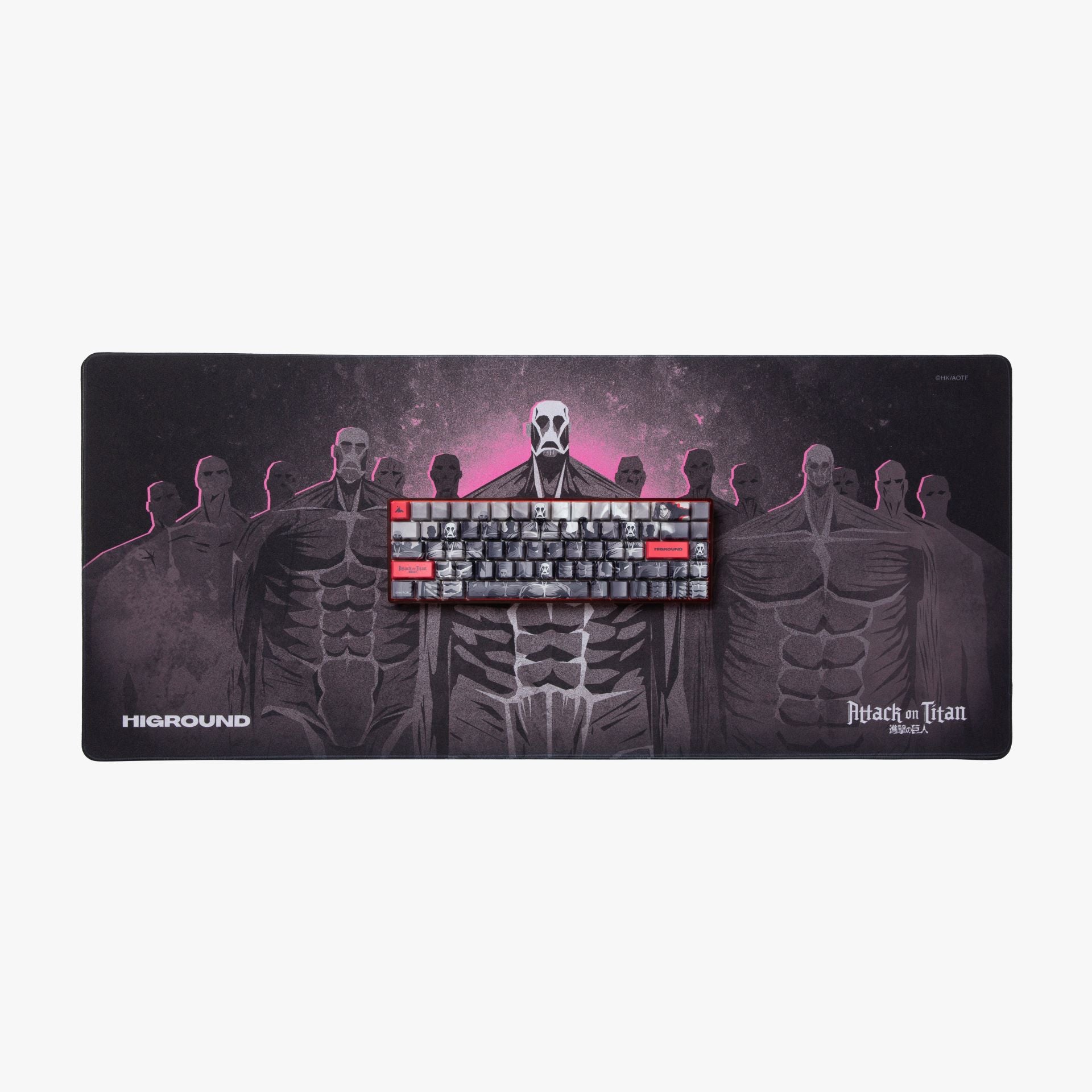 AOT2 x HG XL Gaming Mouse Pad - Titan Meetup Edition for Esports & PC Gaming Enthusiasts | Perfect for Competitive Gaming & Office Work