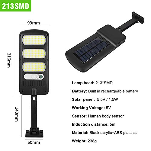 Adjustable Solar Wall Lamp - Outdoor LED Solar Light with Waterproof & Human Body Sensor, Multi-Mode for Garden, Garage, Street Lighting | Perfect for Pathway, Patio, Backyard & Security Lighting