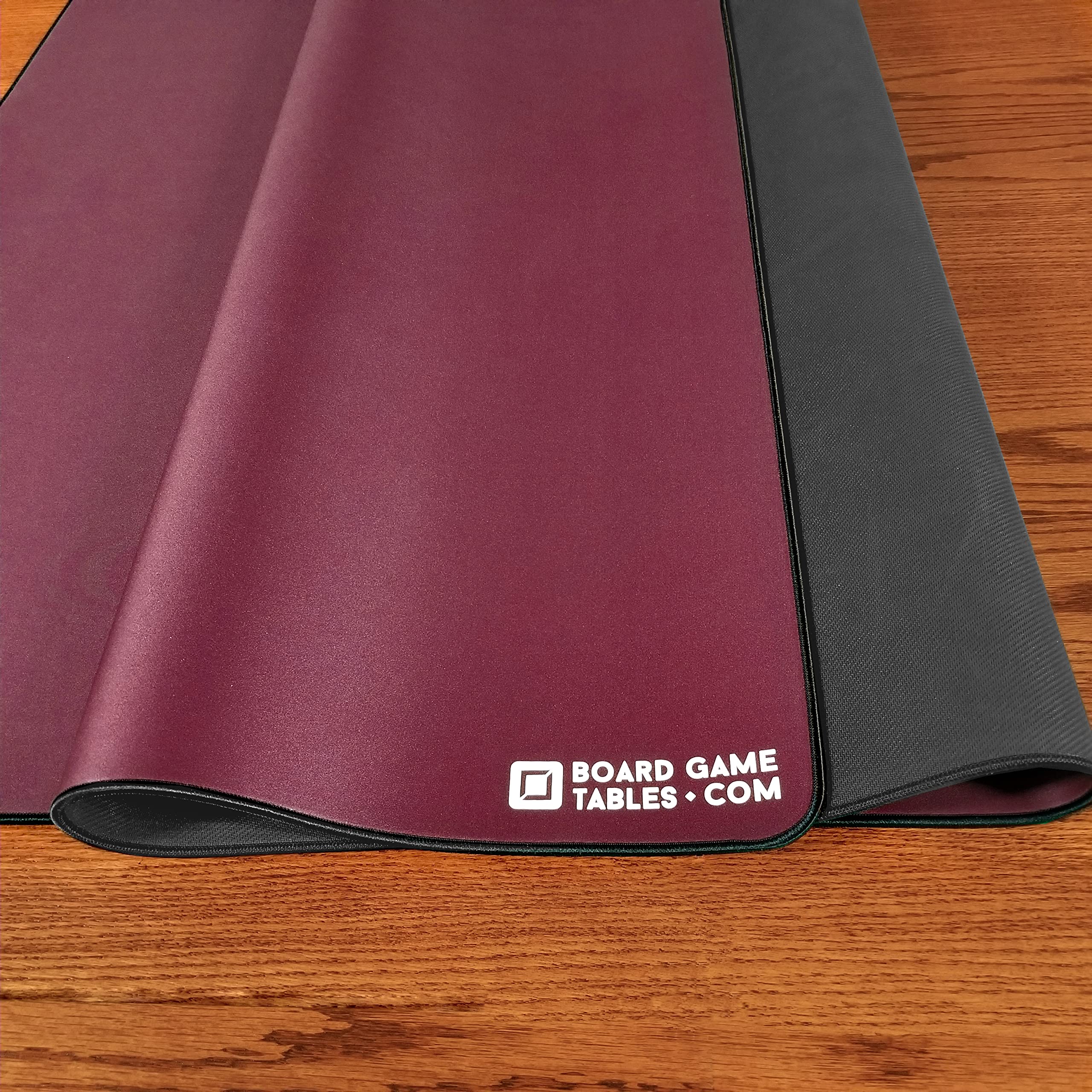 Premium 3'x5' Board Game Playmat - Extra Thick Super Cushioned, Stitched Edge & Water Resistant Surface with Carrying Case - Perfect for Tabletop Games, Magic: The Gathering, Dungeons & Dragons RPG - Ideal for Game Nights, Tournaments & Home Entertainment (Medium, Burgundy)