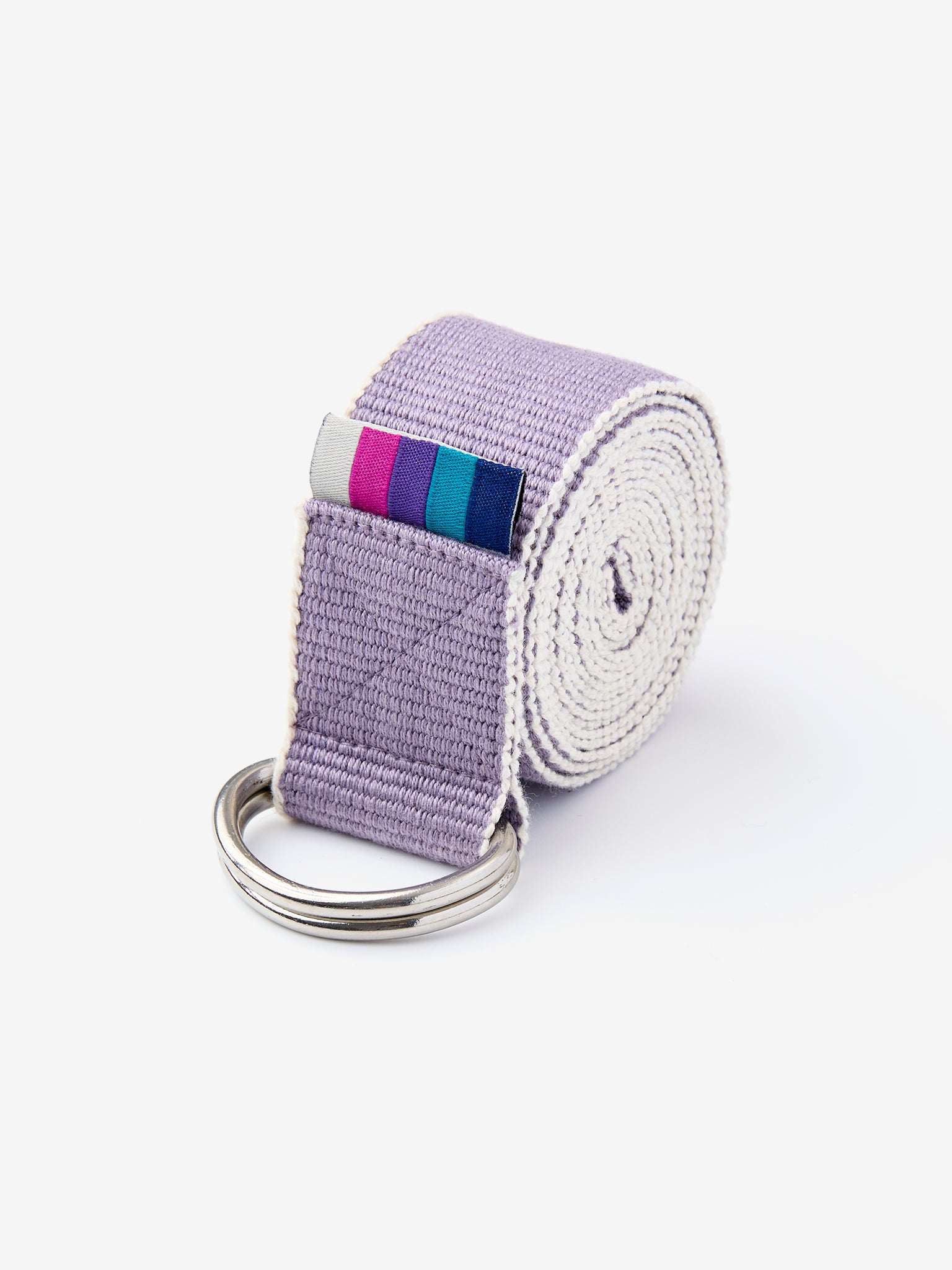 Yogamatters Organic Cotton Chambray D-Ring Yoga Belt - Pack of 20 - Premium Yoga Strap for Stretching, Flexibility & Posture Correction - Ideal for Yoga, Pilates & Fitness Training