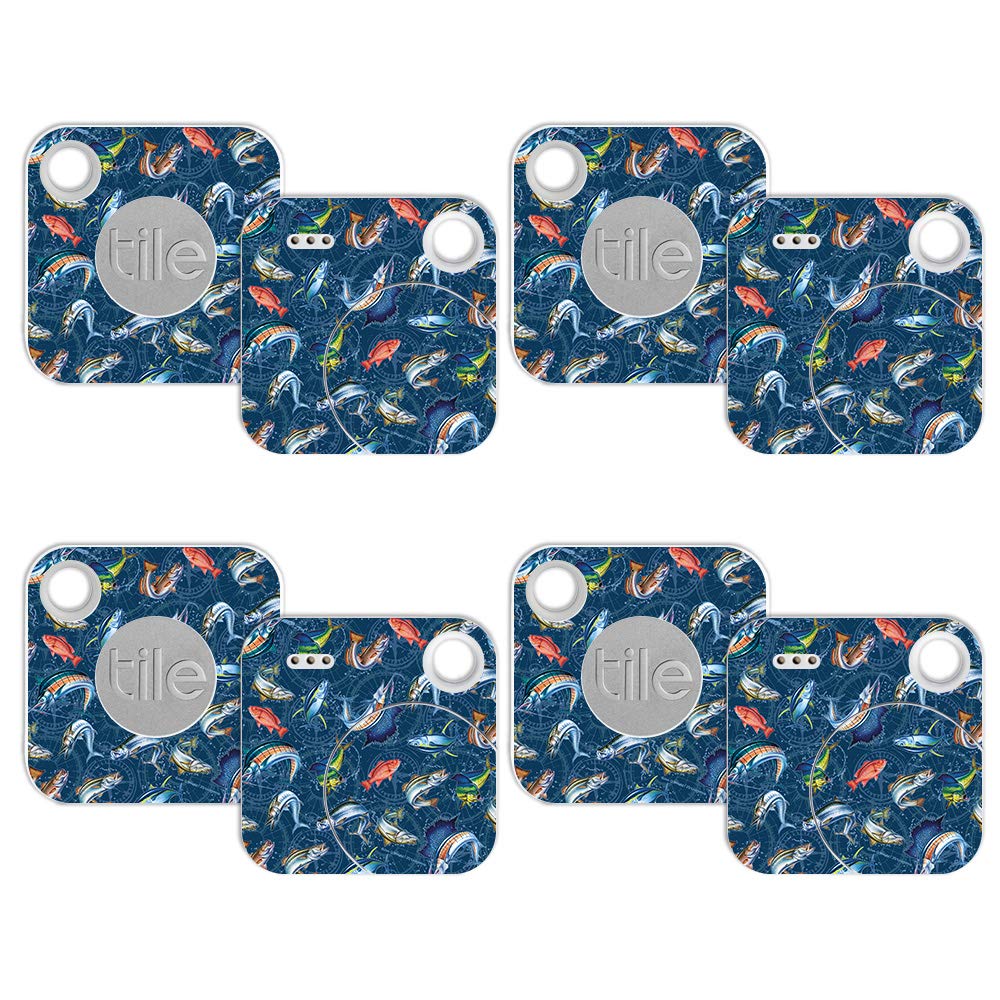 MightySkins Vinyl Wrap Cover Compatible with Tile Mate (2018) with Replaceable Battery - Saltwater Compass Design | Protective, Durable Skin | Easy to Apply & Remove | Made in USA | Perfect for Travel, Keys, Wallets & Personal Item Tracking