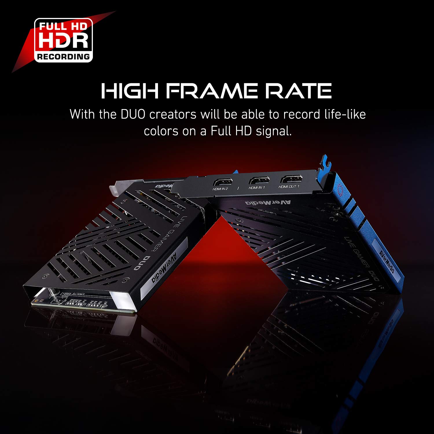 AVerMedia Live Gamer Duo GC570D 4Kp60 HDR-Passthrough PCI-E Capture Card - Ultra Low Latency for Xbox, PlayStation & PC Gaming - Perfect for Live Streaming & Esports Tournaments