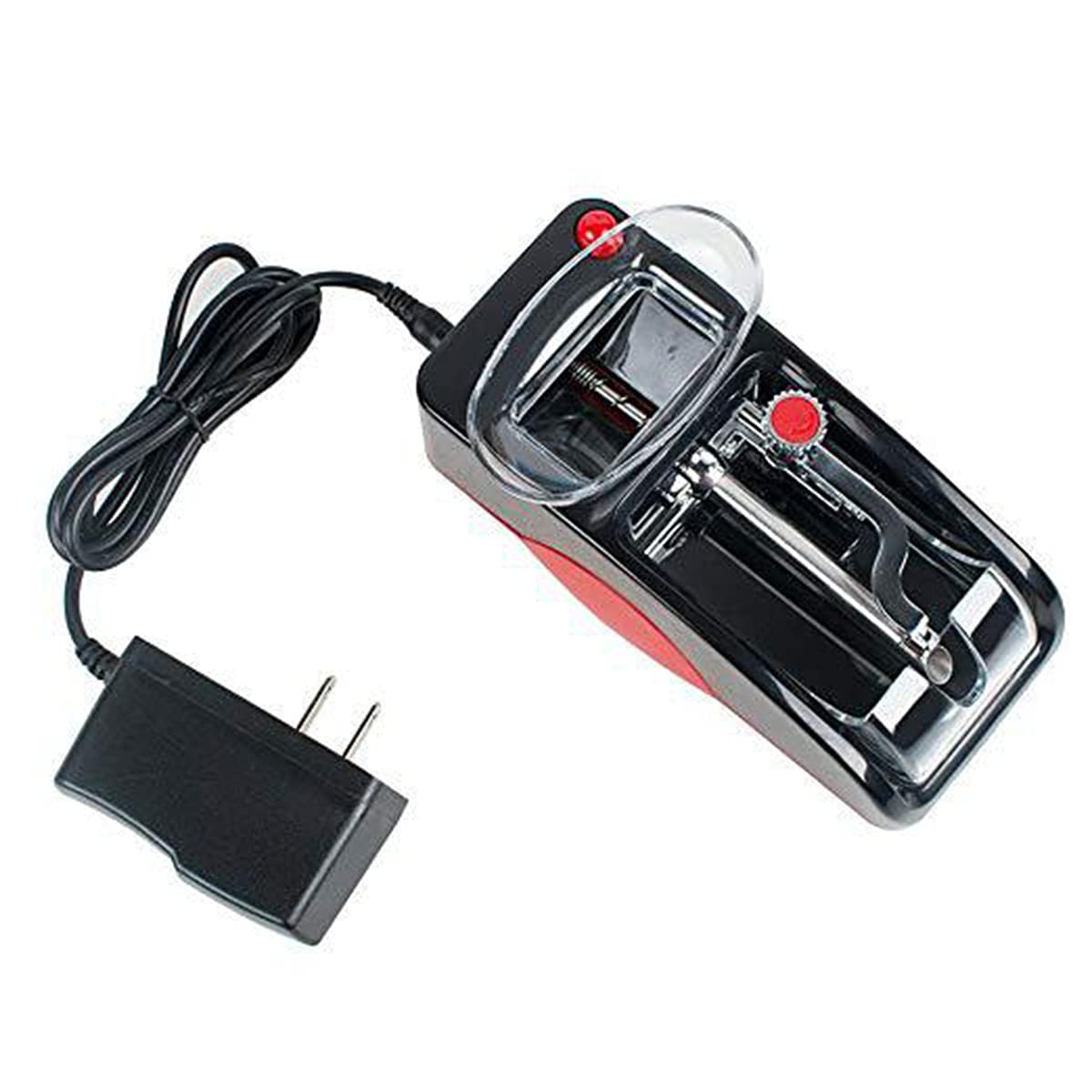 Automatic Electric Cigarette Rolling Machine - Compact Home Cigarette Maker for DIY Tobacco (Red) | Perfect for Personal Use, Gifts & Smoking Enthusiasts