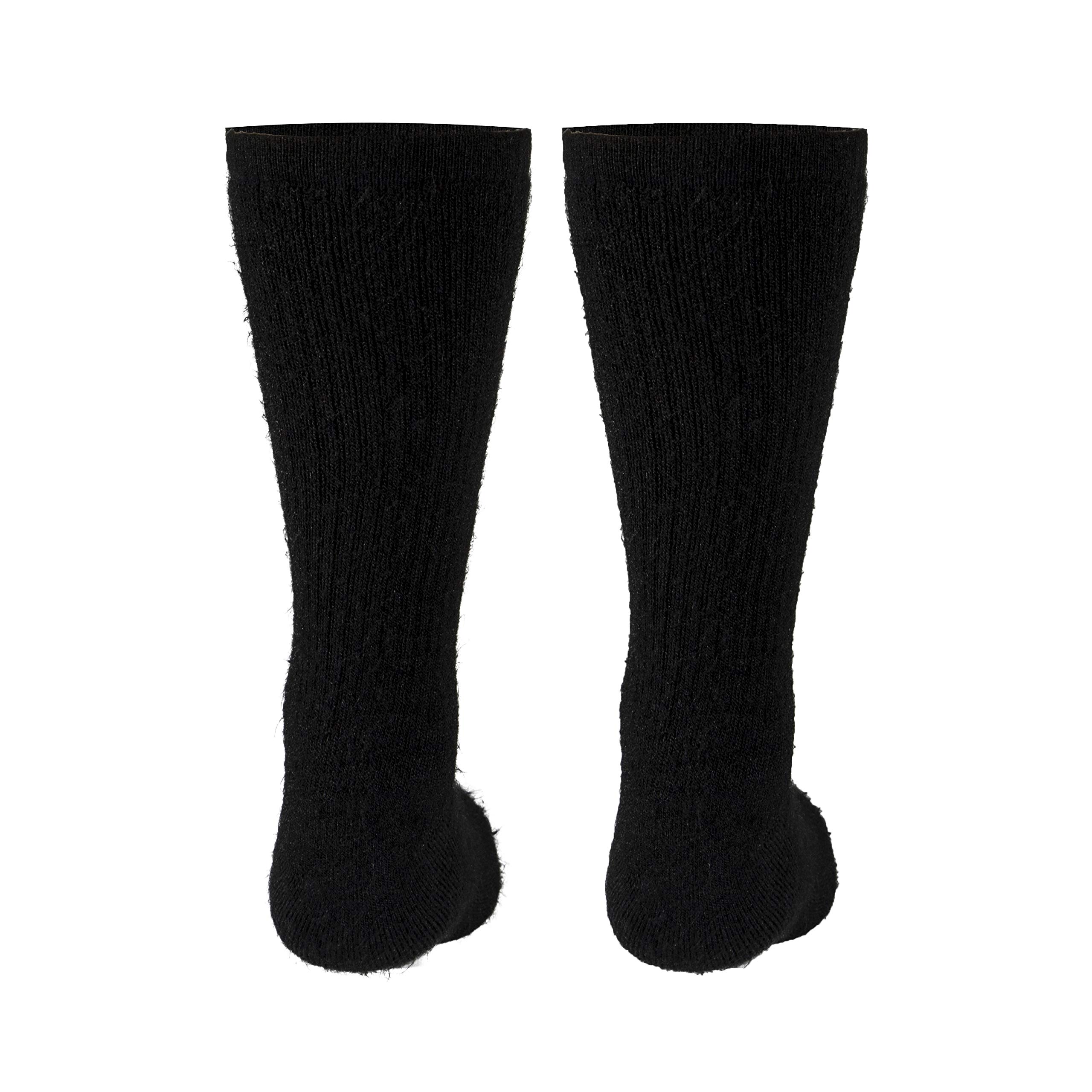 Truform Medical Compression Socks for Men & Women - 8-15 mmHg Graduated Support, Mid-Calf Crew Length (Black, Medium) - Ideal for Circulation, Travel, Running & Recovery