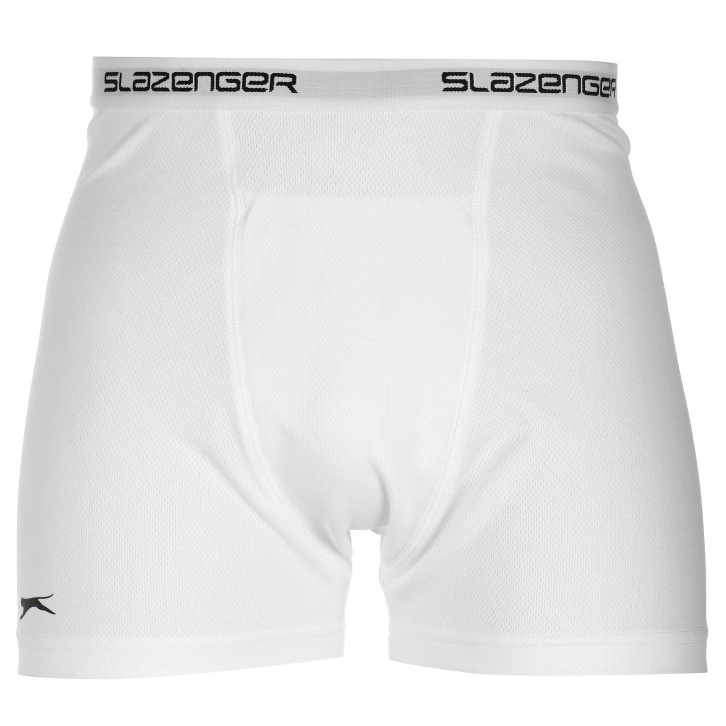 Slazenger Men's Cricket Box Shorts - Elastic Waist Comfort Underwear Trunks - White Size M - Perfect for Cricket, Sports & Active Wear
