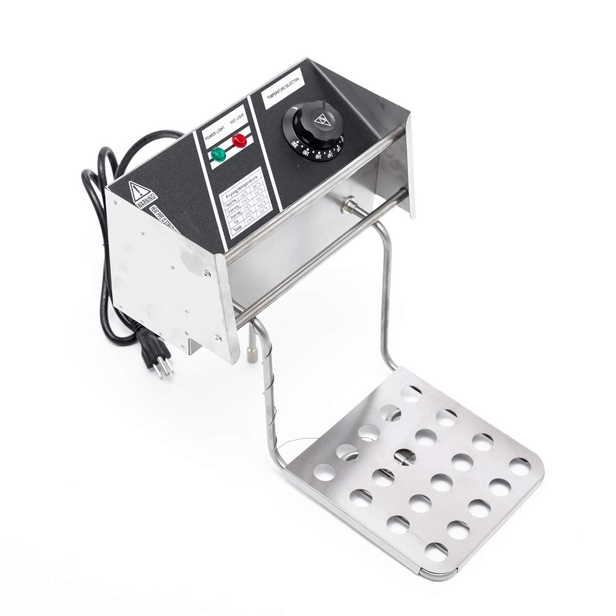 Tiziri 5000W 22.8QT Commercial Dual Tank Electric Deep Fryer with Baskets & Lids - Temperature Control Deep Frying Machine for Home & Restaurant Use - Perfect for Chicken Wings, French Fries, and Seafood