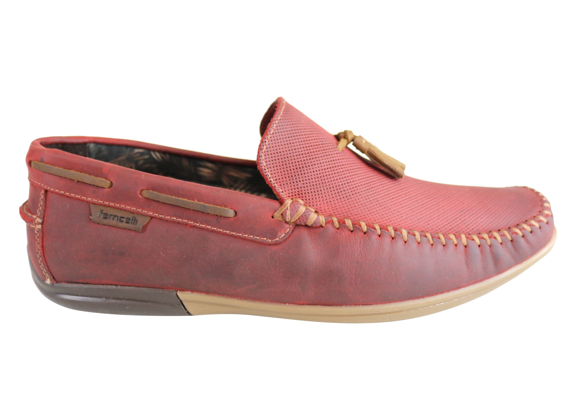 Ferricelli Enzo Men's Comfortable Leather Casual Loafers - Handmade in Brazil - Perfect for Business Casual & Weekend Outings