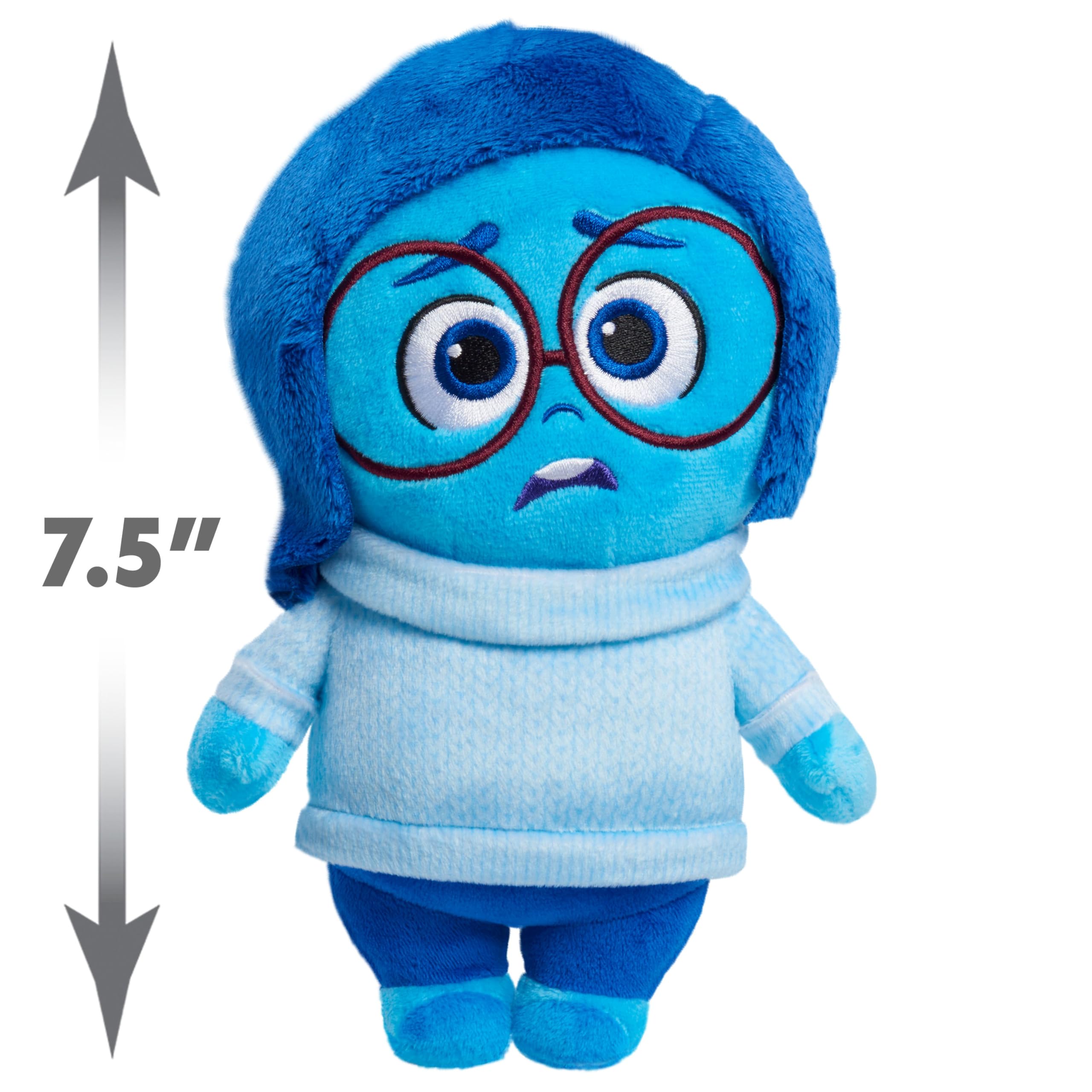 Inside Out 2 Sadness Plush Toy - Soft Stuffed Animal for Kids Ages 3+ | Just Play Official | Emotional Comfort Toy for Playtime, Bedtime & Movie Nights