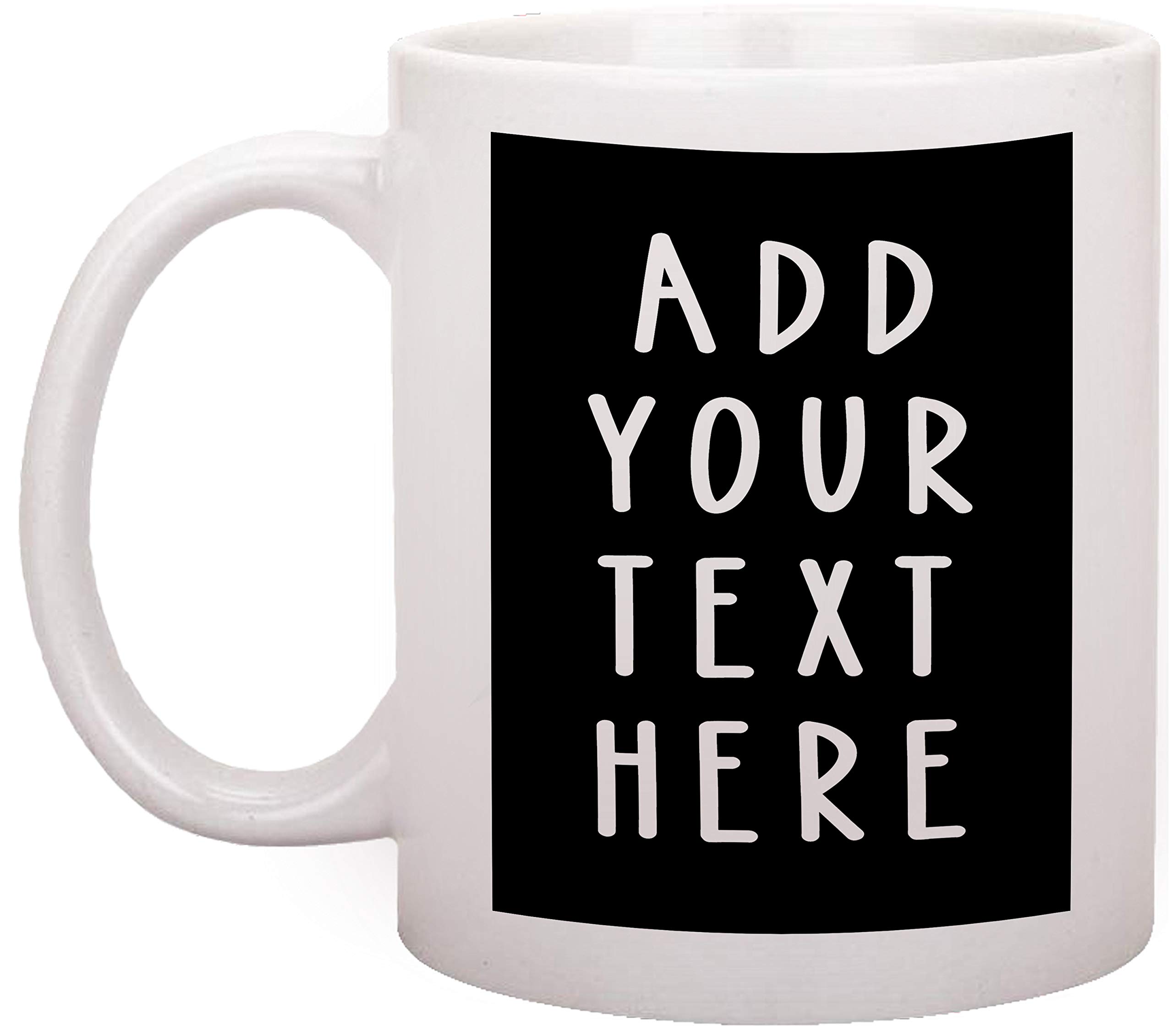 11 oz Custom Personalized Ceramic Coffee Mug - Engraved Text & Unique Gift for Friends - Perfect for Home, Office & Special Occasions